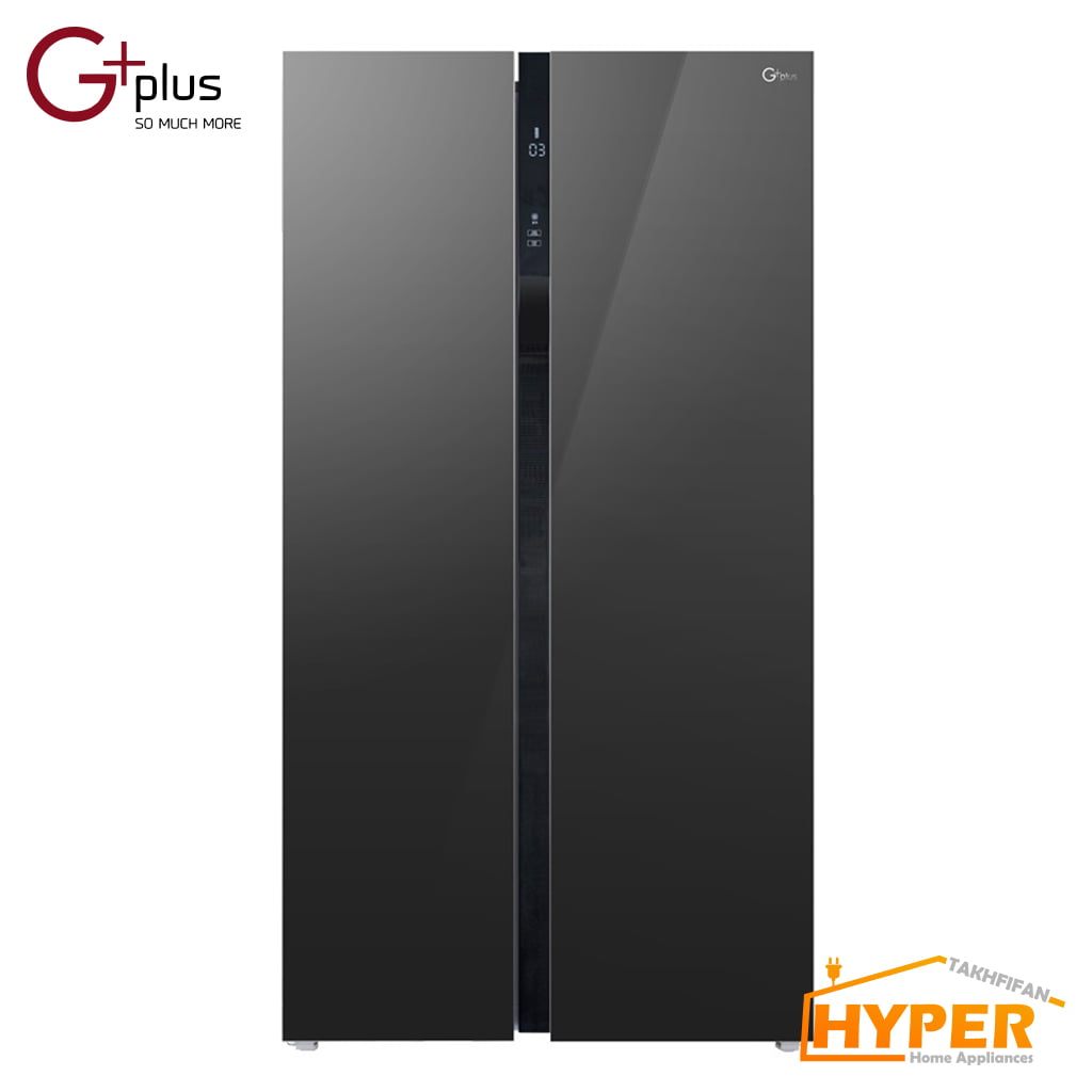 یخچال فریزر ساید بای ساید جی پلاس GSS-K726BG مشکی آینه ای