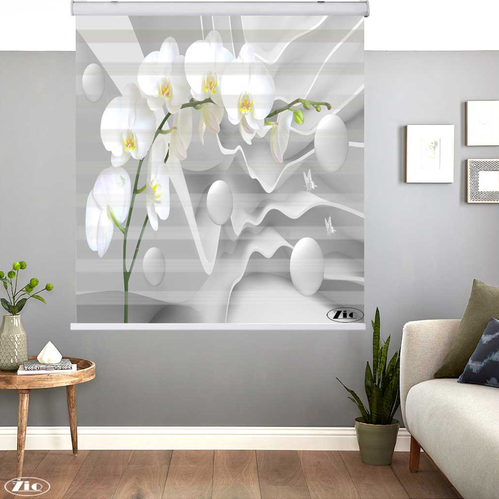 پرده زبرا زیو کد 3D1111 سایز 150x150 سانتی متر