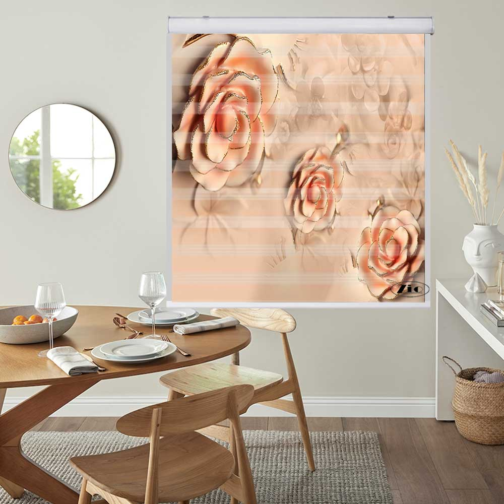 پرده زبرا زیو کد 3D1416 سایز 150x200 سانتی متر