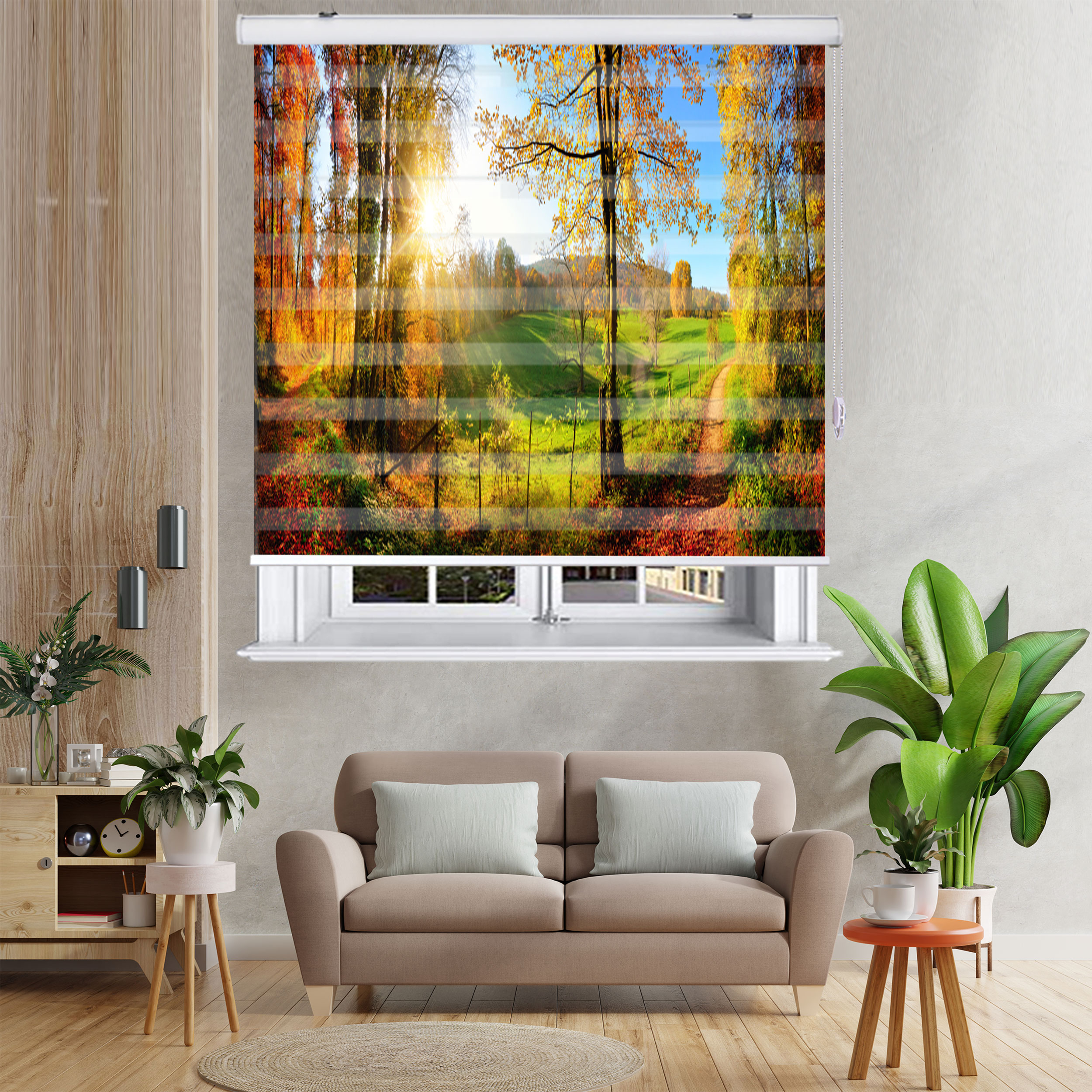 پرده زبرا زیو مدل L5067 سایز 100x150 سانتی متر