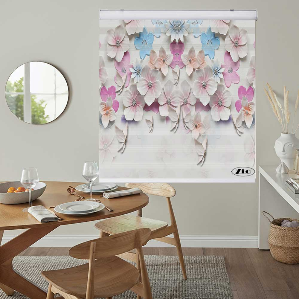 پرده زبرا زیو کد 3D1304 سایز 150x200 سانتی متر