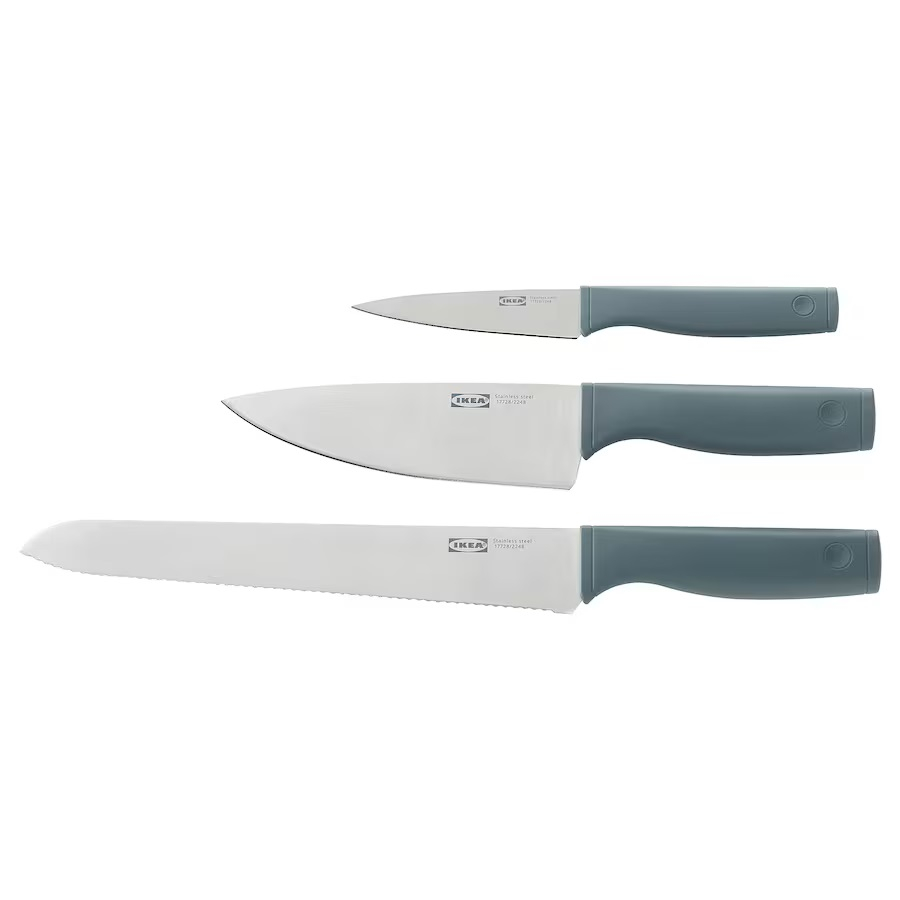 چاقو آشپزخانه ایکیا مدل TIGERBARB بسته 3 عددی