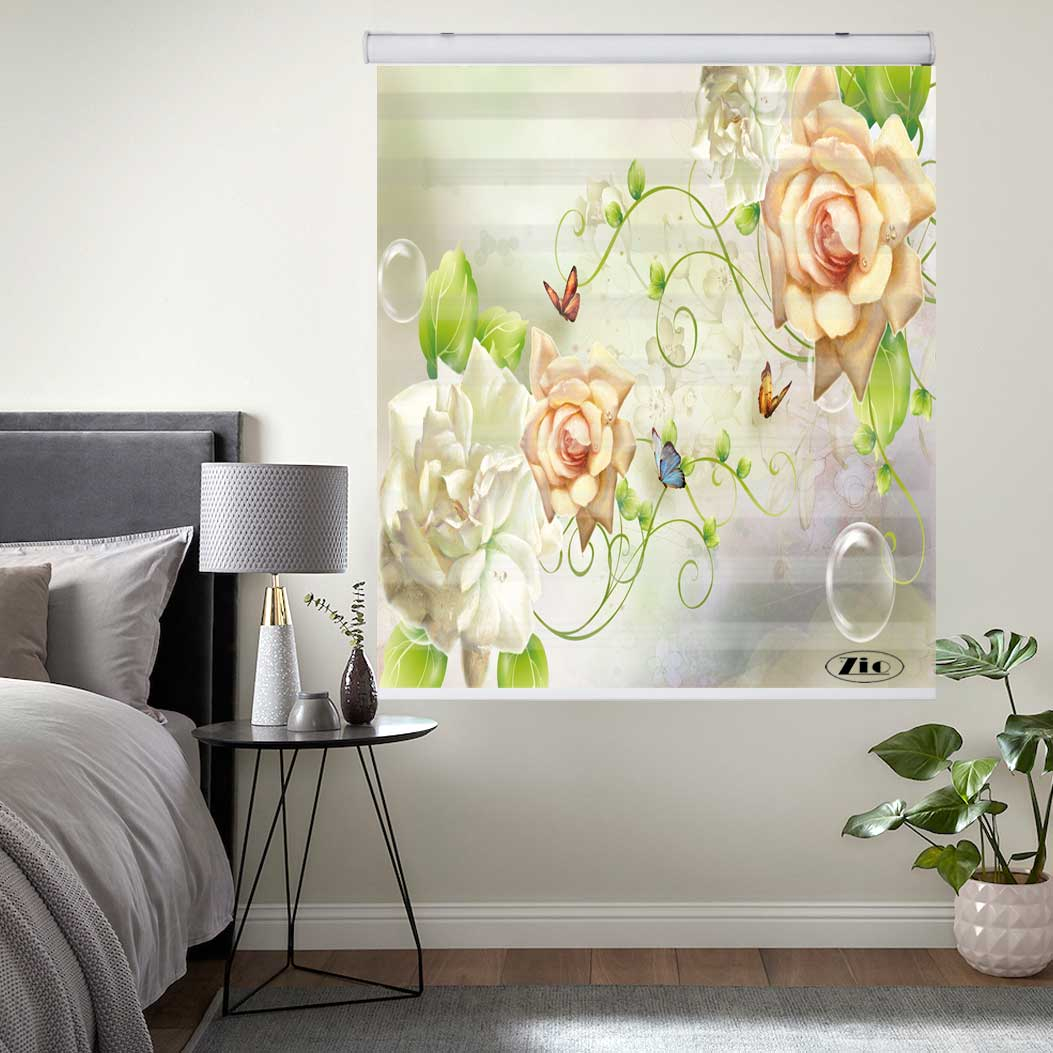 پرده زبرا زیو کد 3D1323 سایز 150x200 سانتی متر