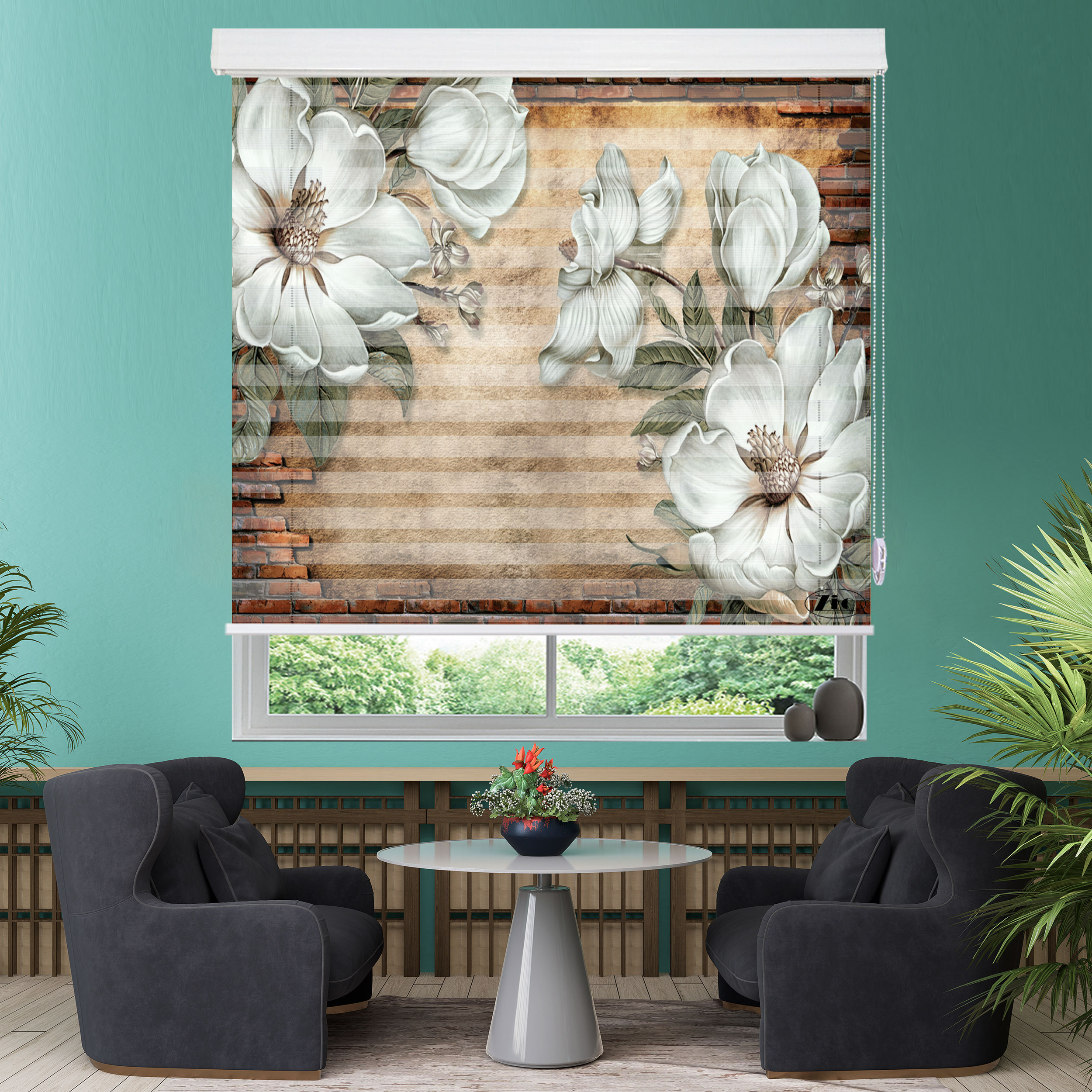 پرده زبرا زیو مدل 3D-1029 سایز 100x200 سانتی متر