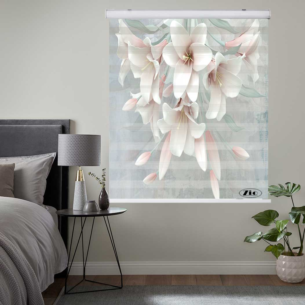 پرده زبرا زیو کد 3D1361 سایز 150x150 سانتی متر