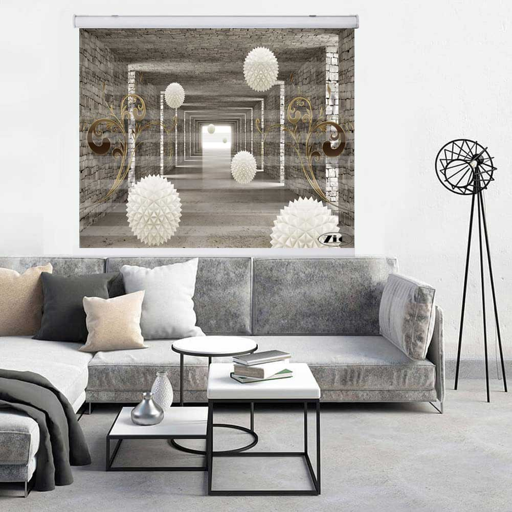 پرده زبرا زیو کد 3D1224 سایز 150x150 سانتی متر