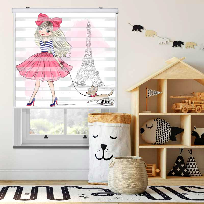 پرده زبرا زیو کد K3003 سایز 150X150 سانتی متر