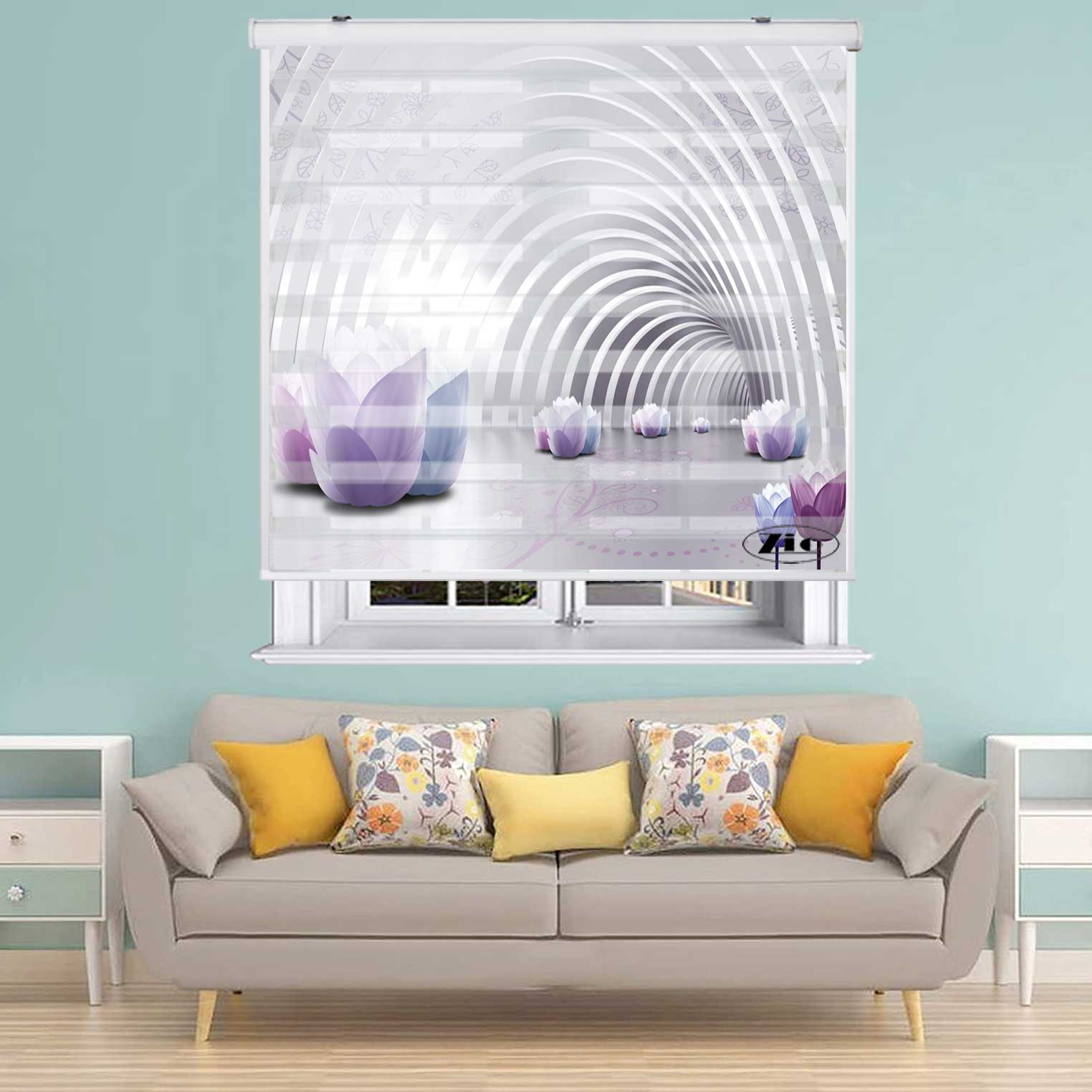 پرده زبرا زیو کد 3D1468 سایز 150x200 سانتی متر