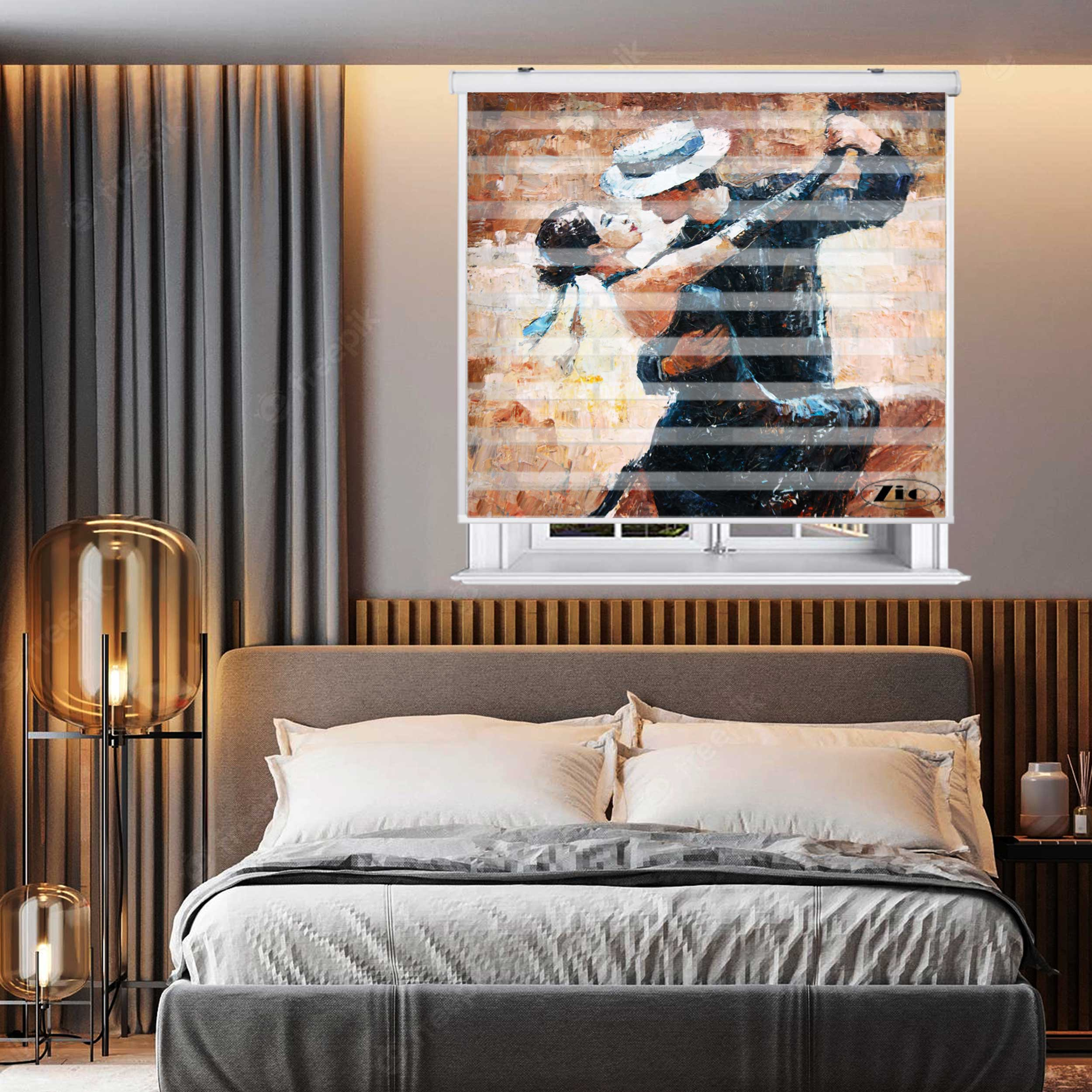 پرده زبرا زیو مدل P6041 سایز 150x200 سانتی متر