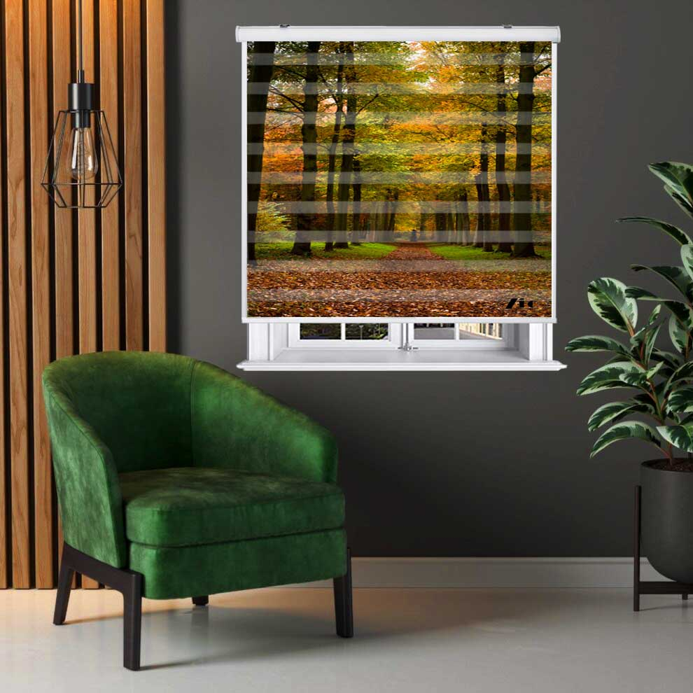 پرده زبرا زیو کد L5051 سایز 150X150 سانتی متر