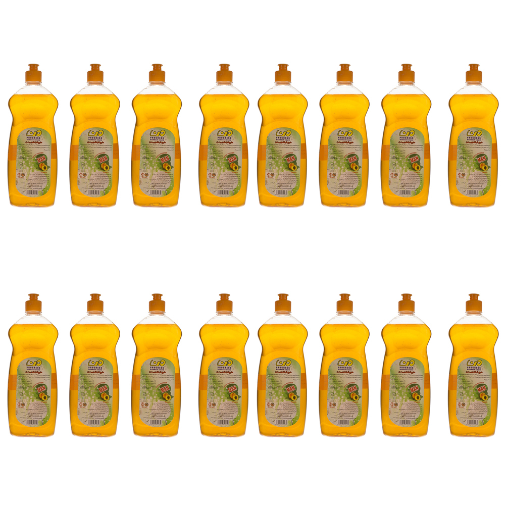 مایع ظرفشویی من مدل Peach حجم 750 میلی لیتر مجموعه 16 عددی