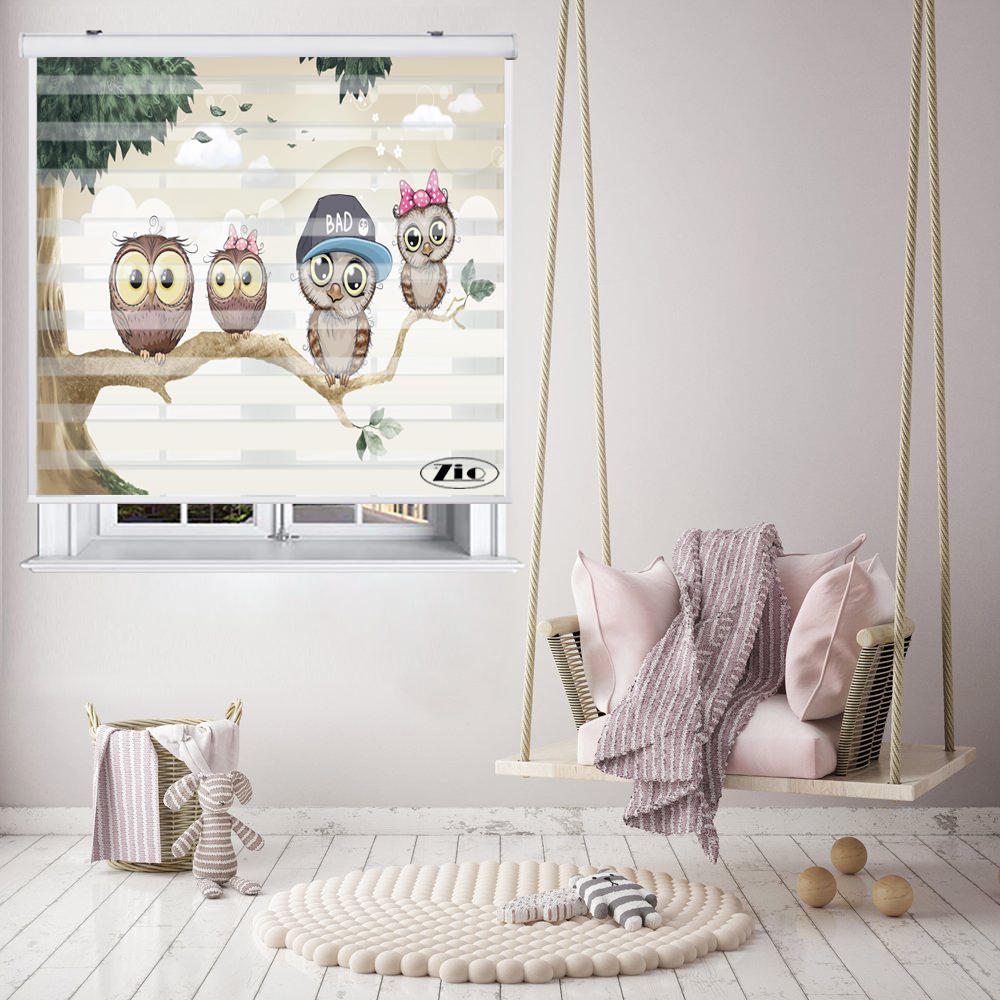 پرده زبرا زیو مدل K3026 سایز 150x200 سانتی متر