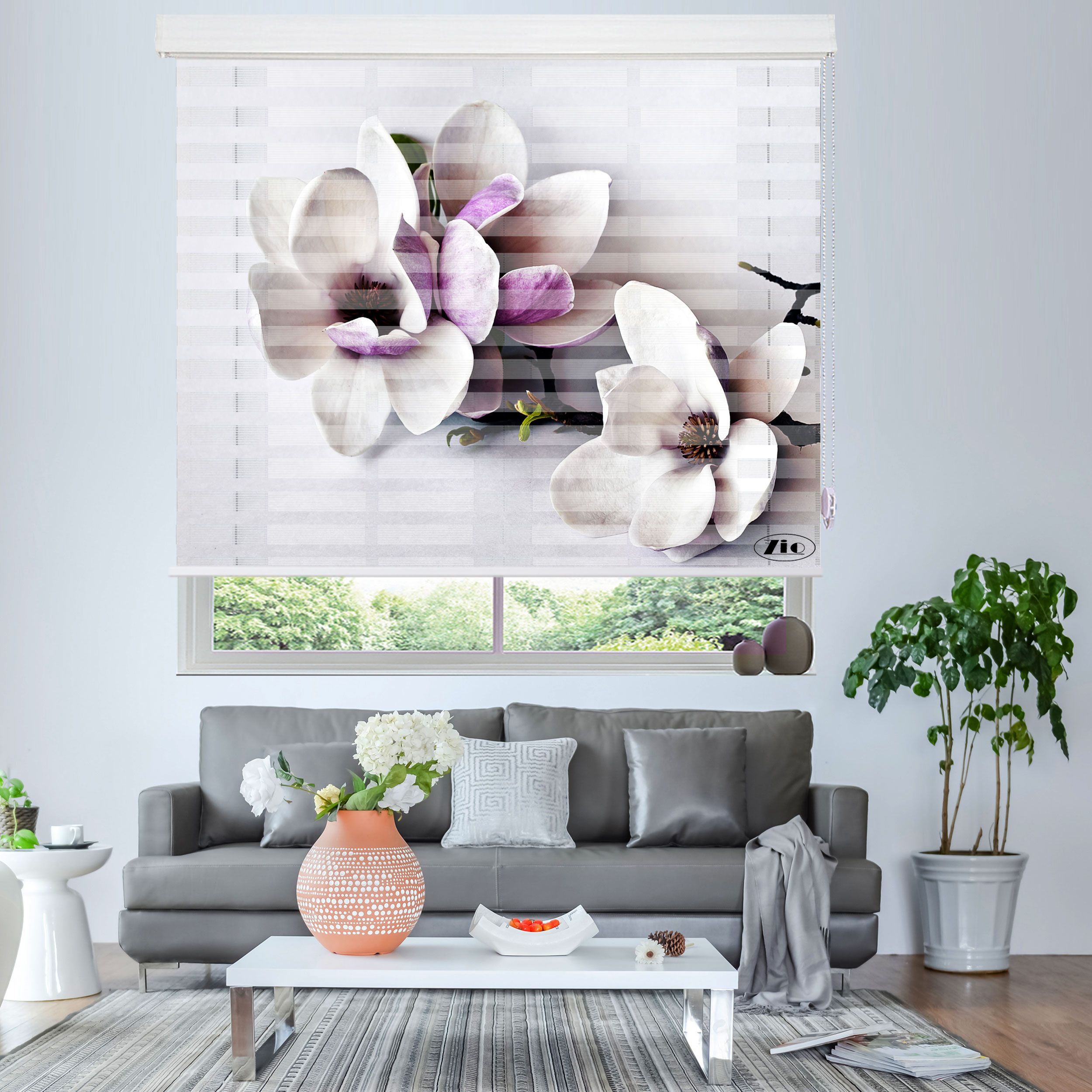 پرده زبرا زیو مدل 3D-1140 سایز 100x200 سانتی متر