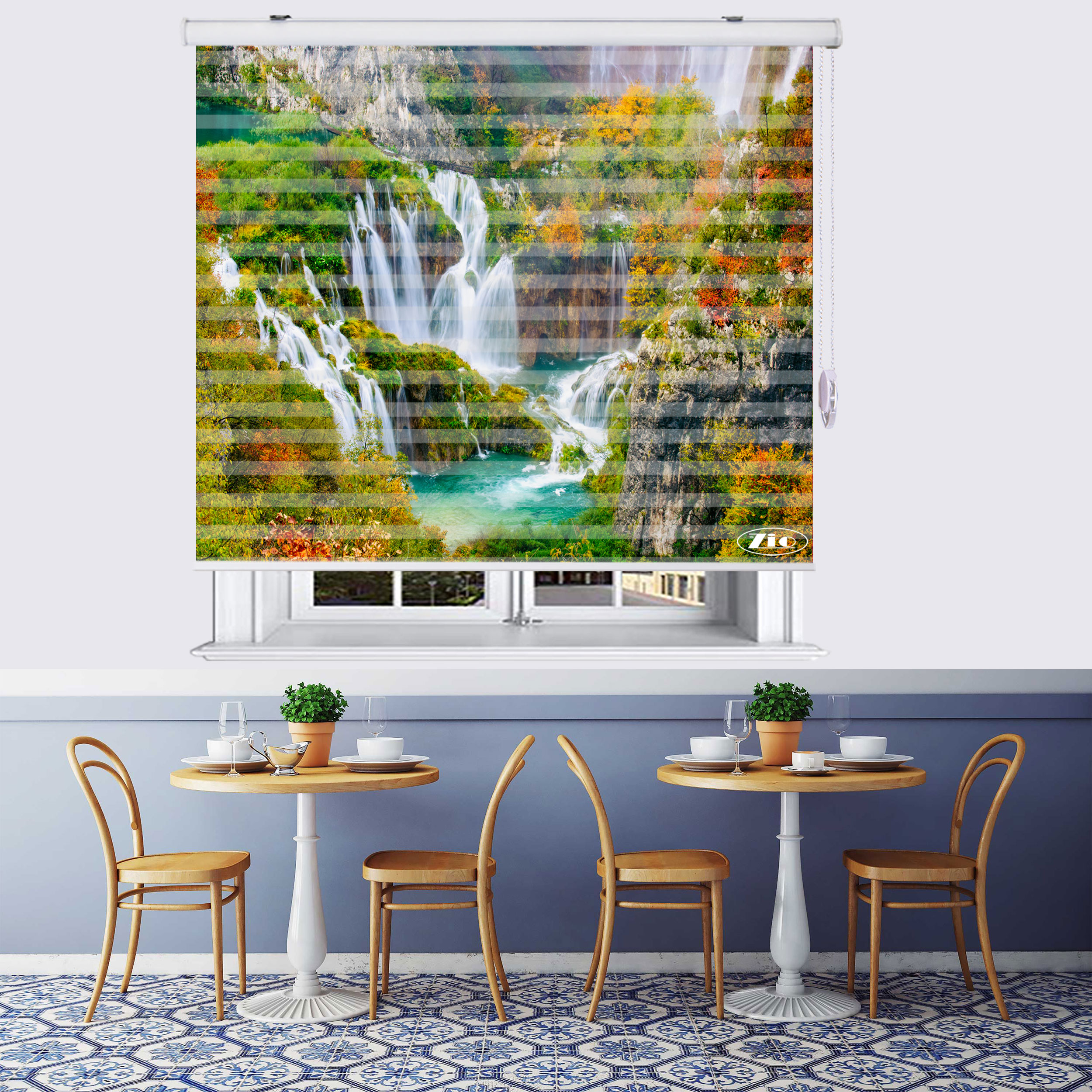 پرده زبرا زیو مدل L5066 سایز 150x200 سانتی متر