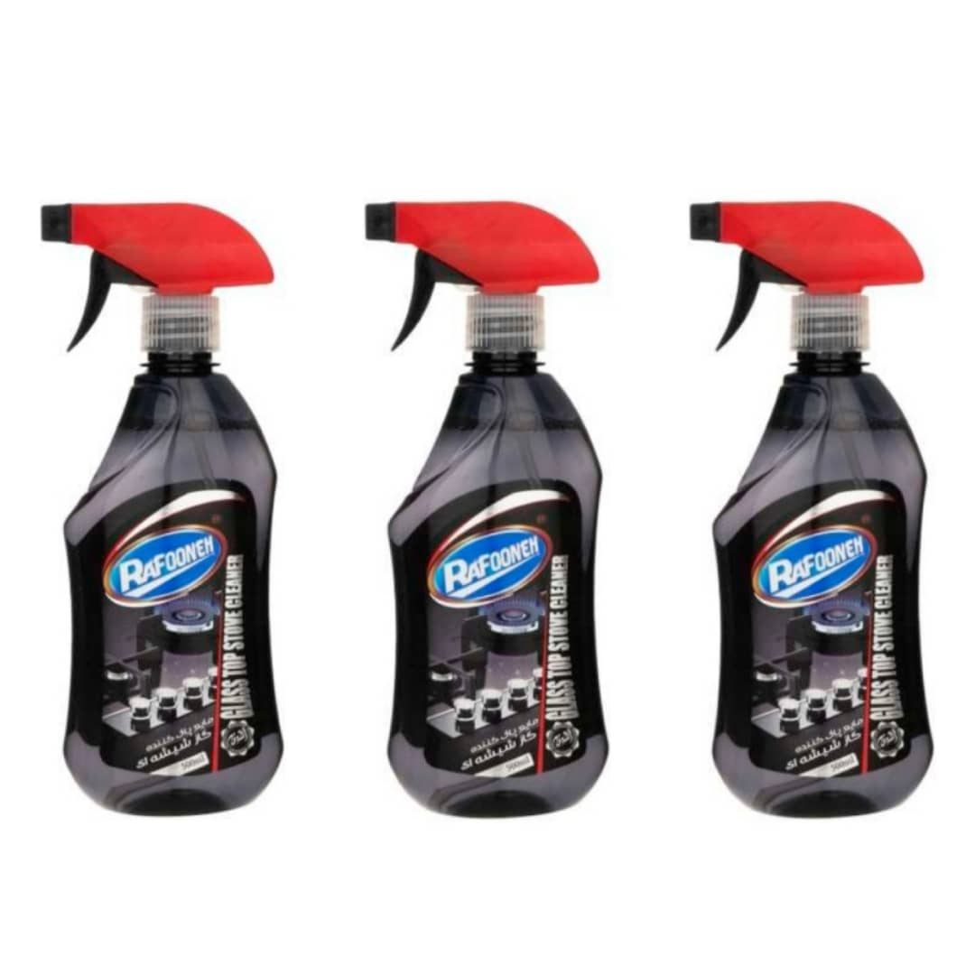 اسپری گاز پاک کن شیشه ای رافونه مدل 0088 حجم 500 میلی لیتر  بسته 3 عددی