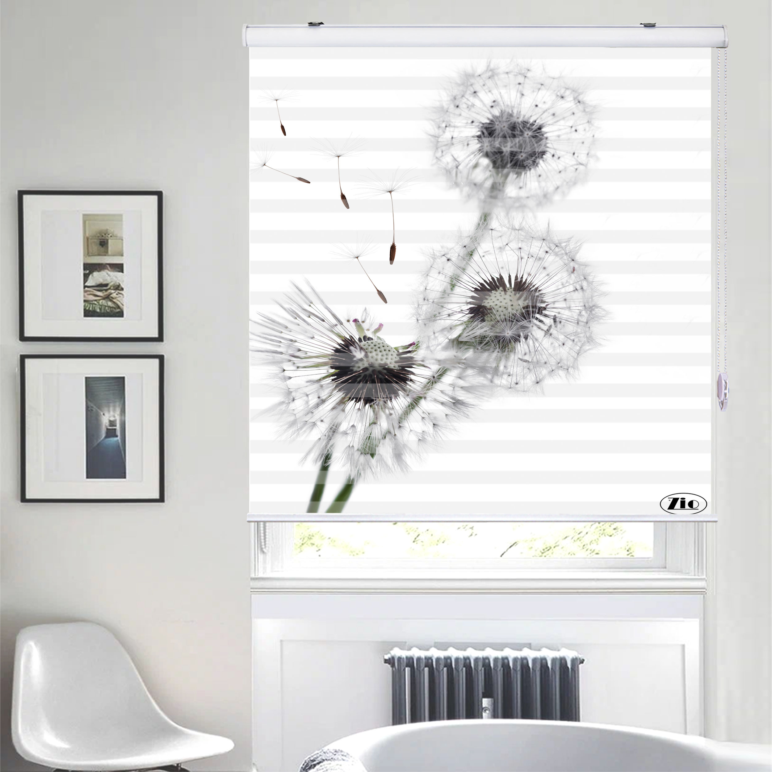 پرده زبرا زیو مدل L5049 سایز 150x280 سانتی متر