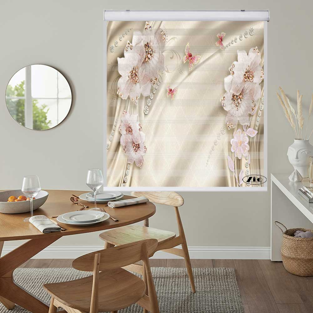 پرده زبرا زیو کد 3D1381 سایز 150x200 سانتی متر