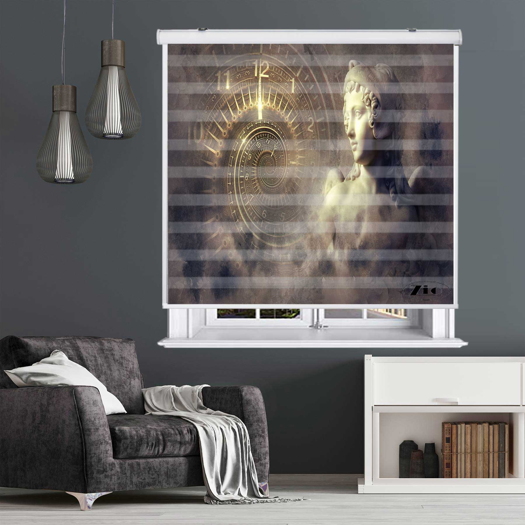 پرده زبرا زیو کد 3D1463 سایز 150x200 سانتی متر