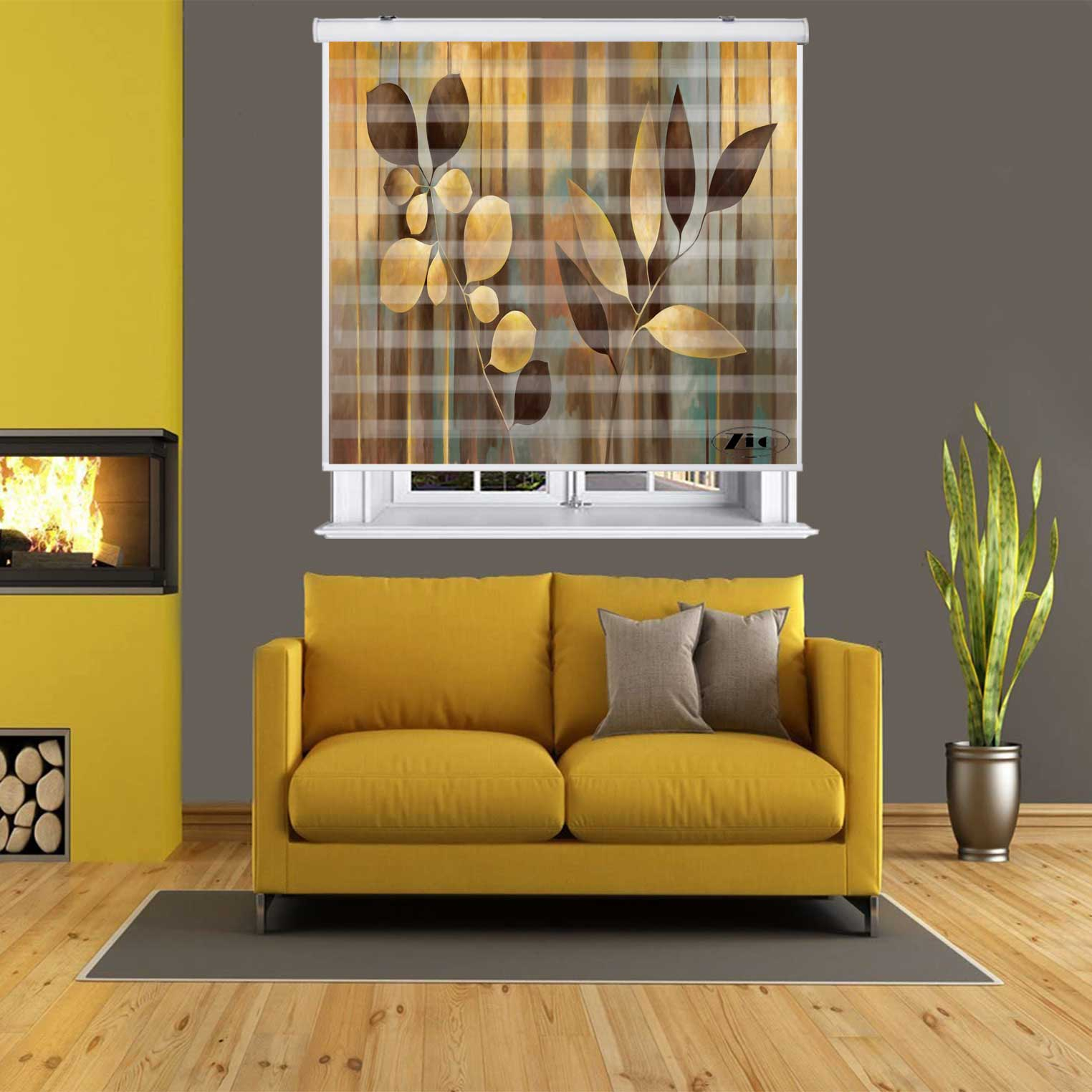 پرده زبرا زیو کد 3D1459 سایز 150x200 سانتی متر