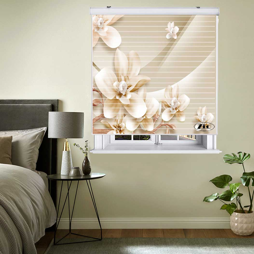پرده زبرا زیو مدل 3D1128 سایز 150x150 سانتی متر