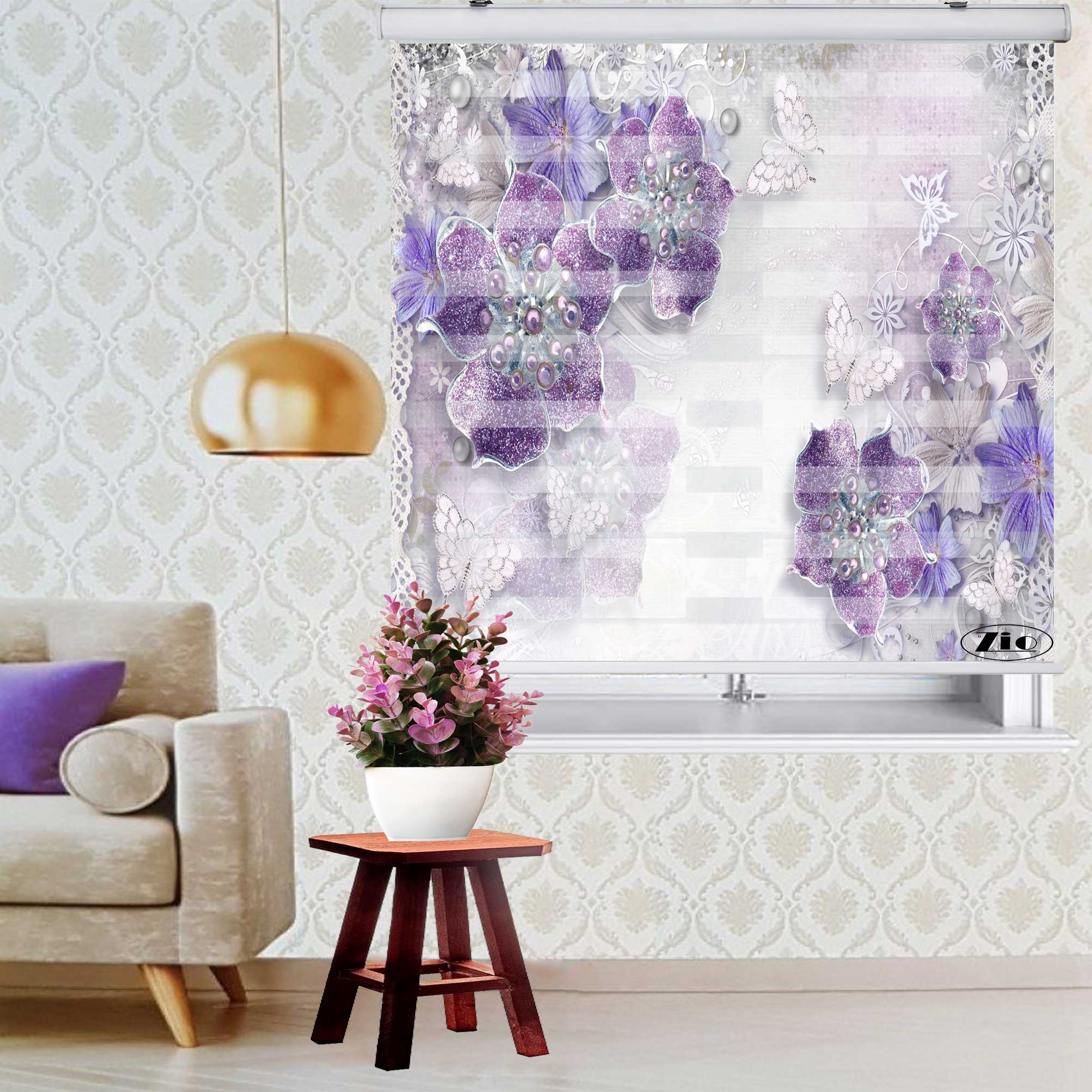 پرده زبرا زیو کد 3D1043 سایز 150x200 سانتی متر