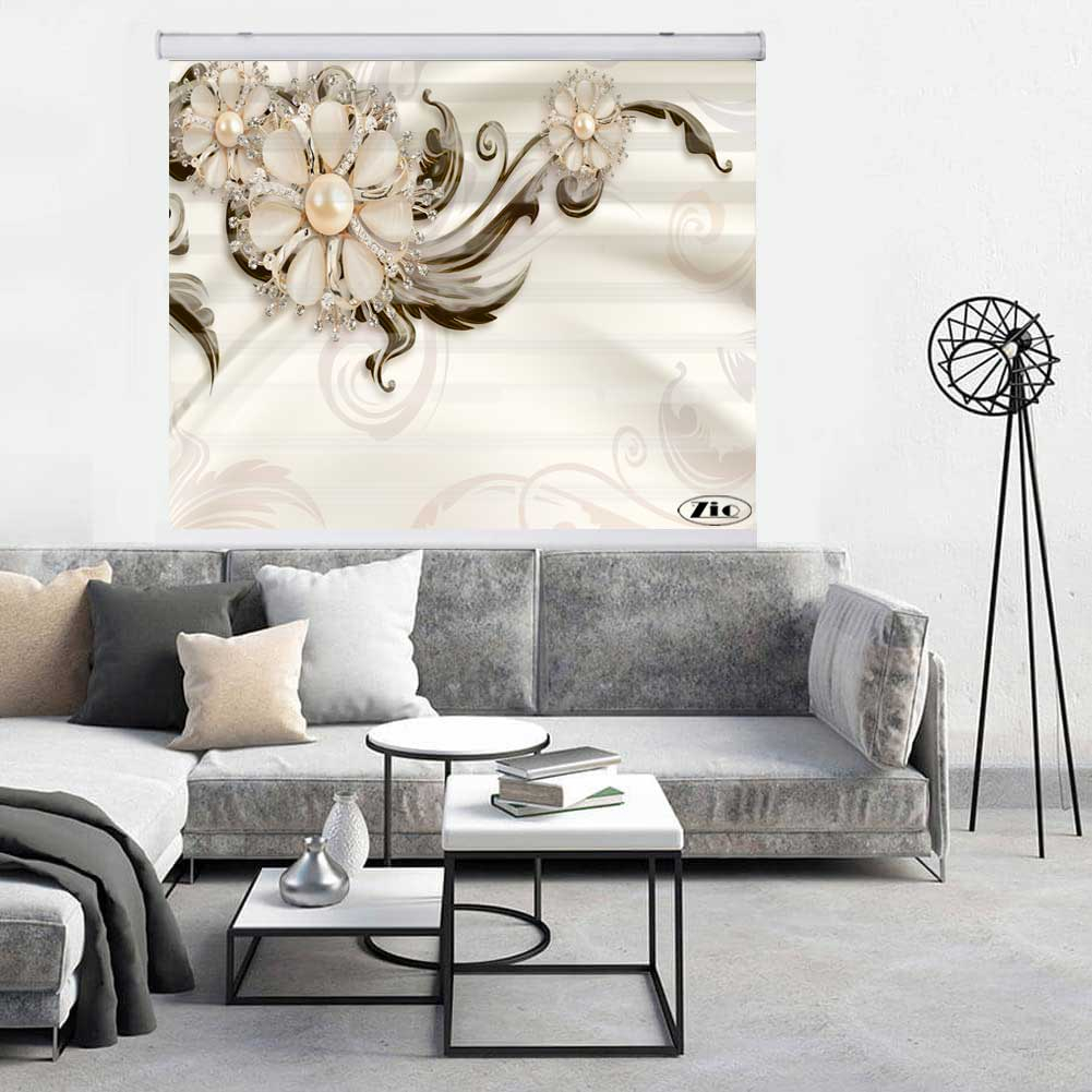 پرده زبرا زیو کد 3D1318 سایز 150x200 سانتی متر