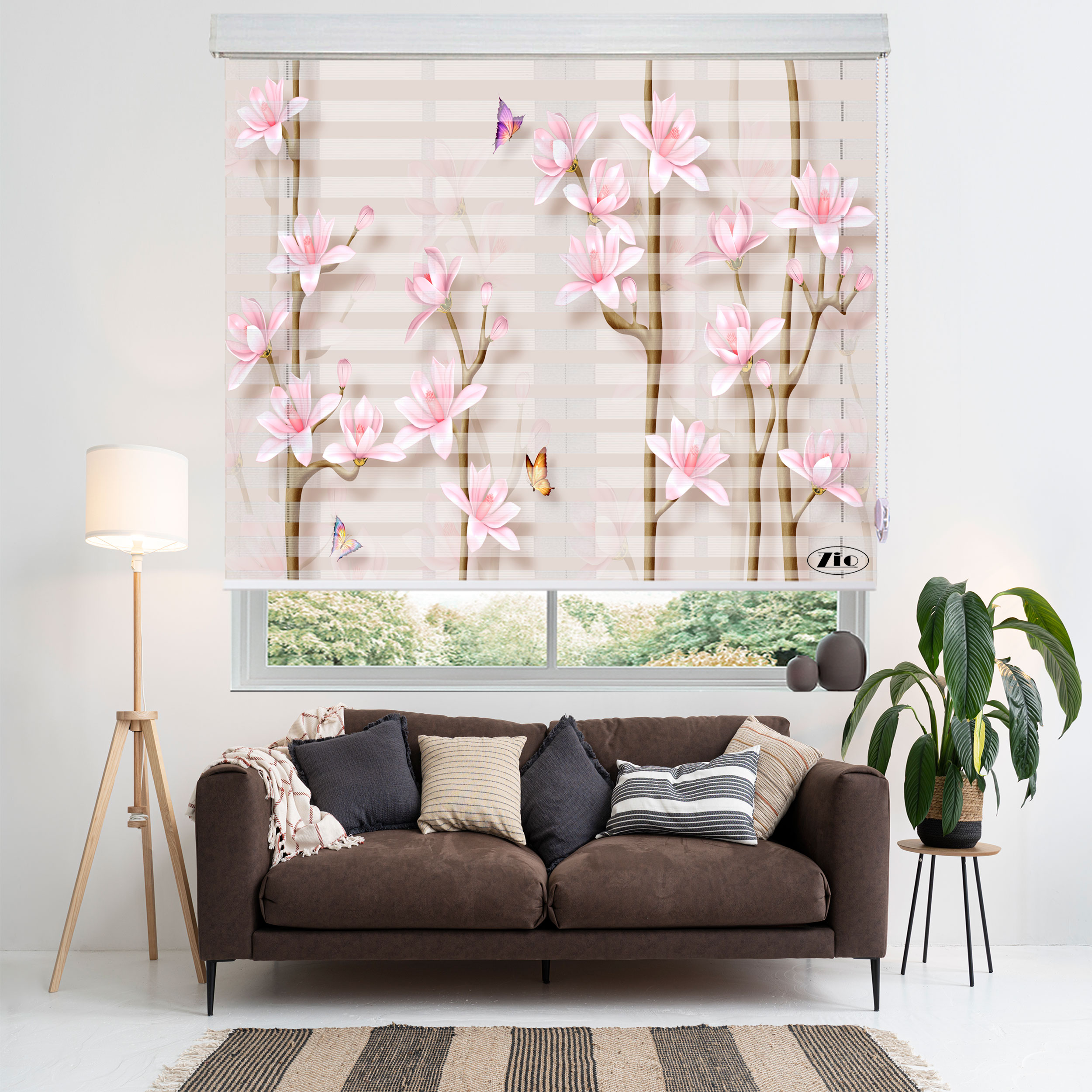 پرده زبرا زیو مدل 3D-1226 سایز 200x280 سانتی متر