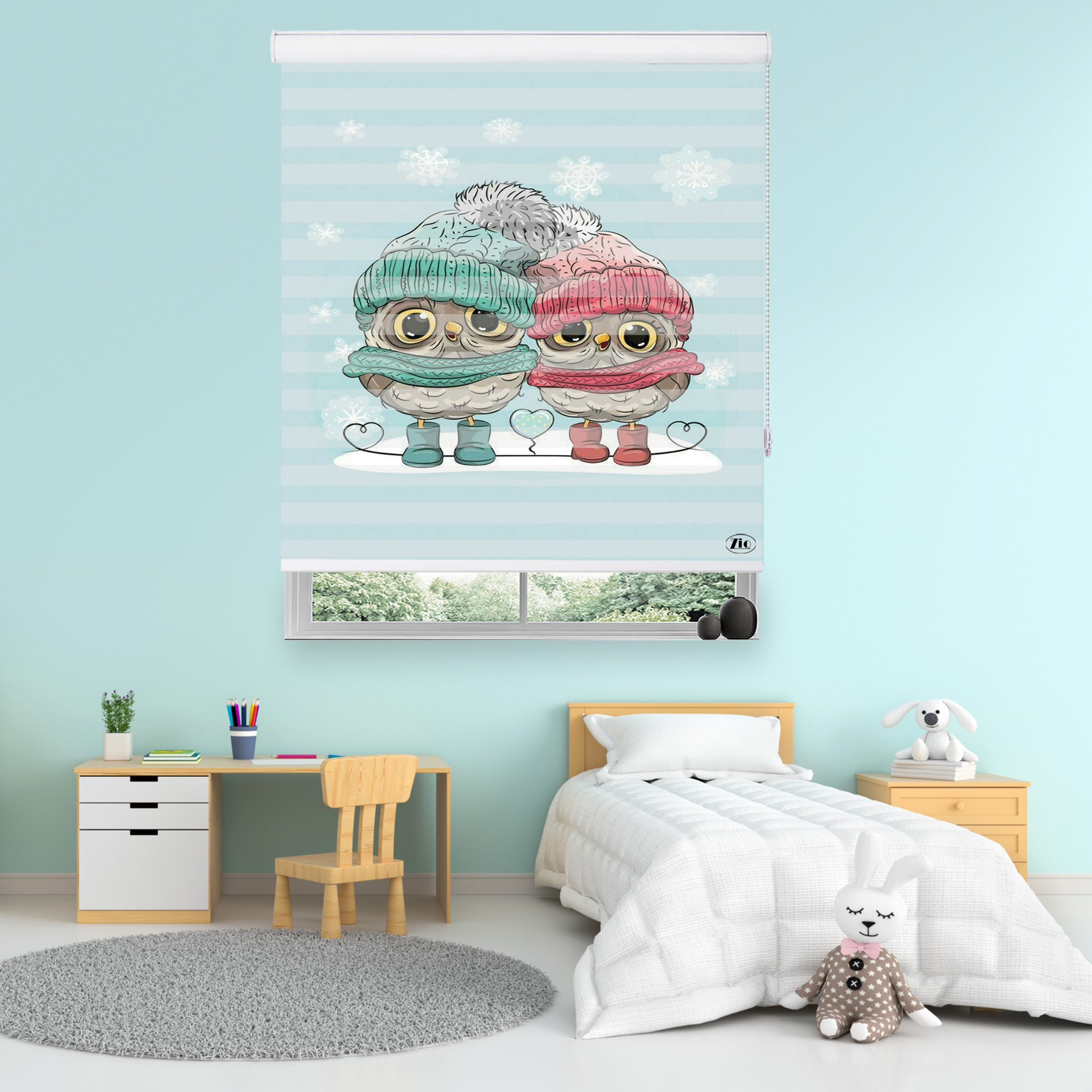 پرده زبرا زیو مدل K-3008 سایز 200x150 سانتی متر