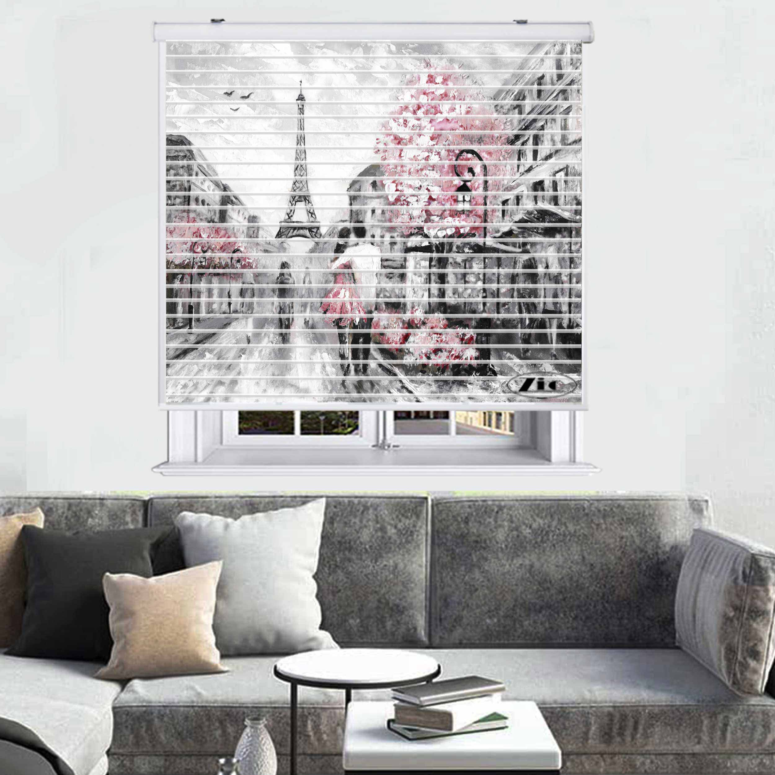 پرده زبرا زیو مدل P-6033 سایز 150x150 سانتی متر