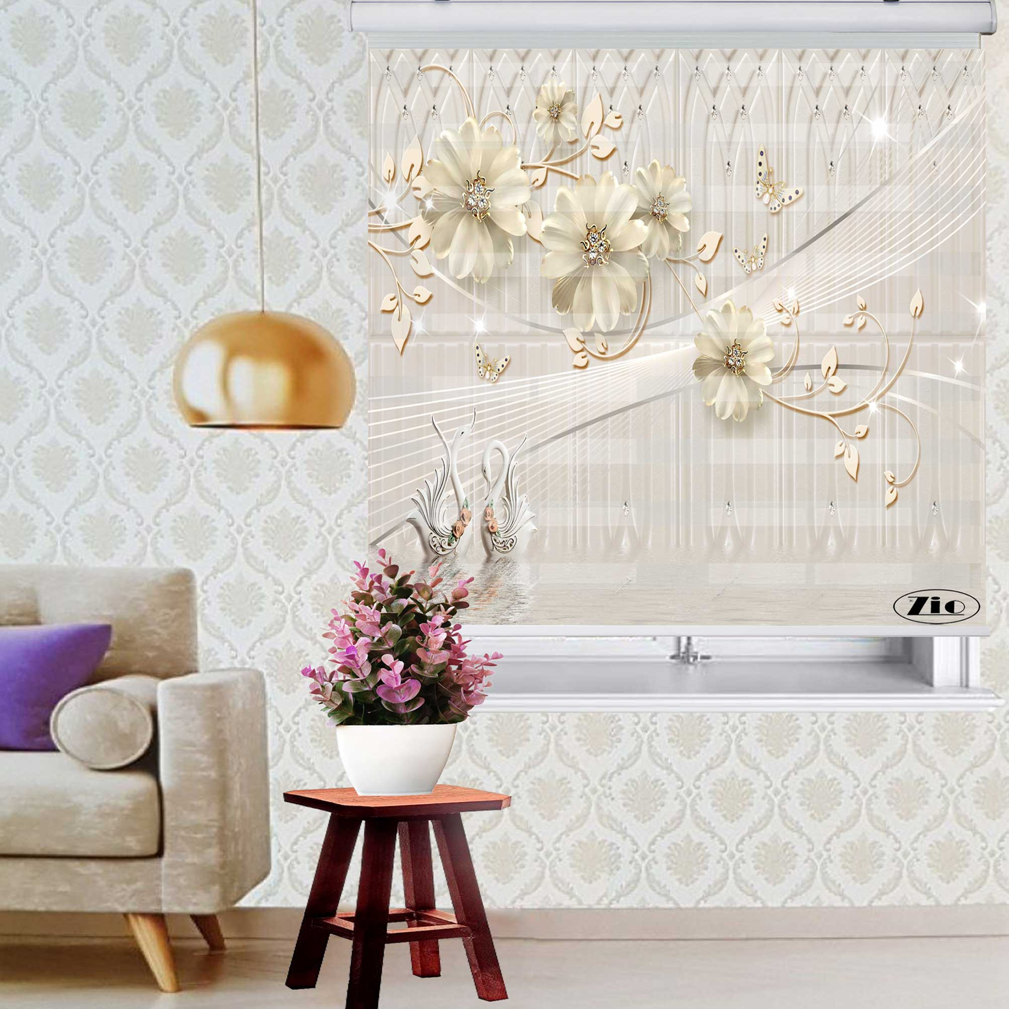 پرده زبرا زیو کد 3D1052 سایز 150x200 سانتی متر