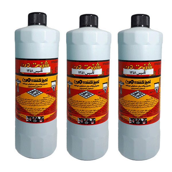 مایع تمیزکننده من کد b3 حجم 1000 میلی لیتر مجموعه 3 عددی