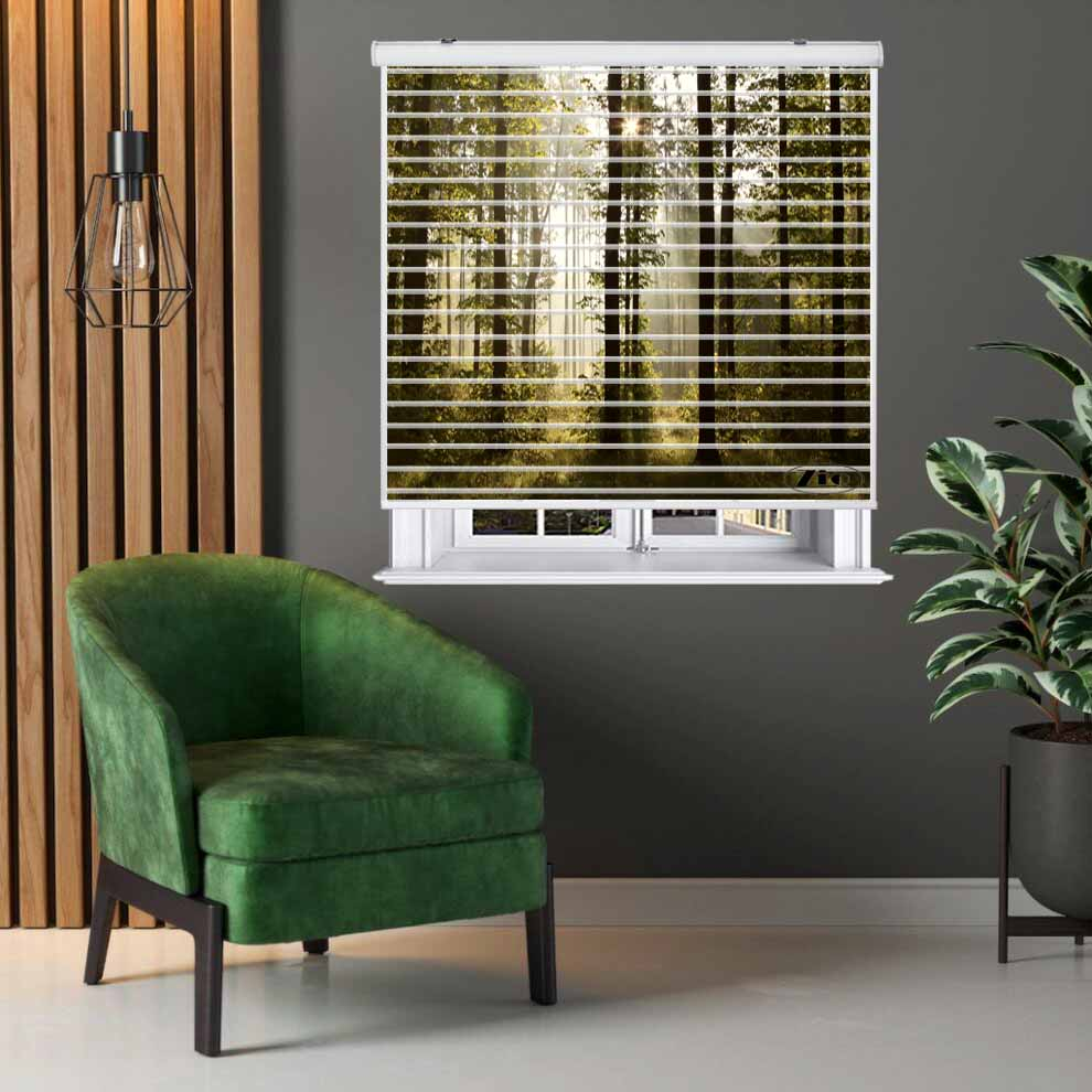 پرده زبرا زیو مدل L-5001 سایز 150x150 سانتی متر