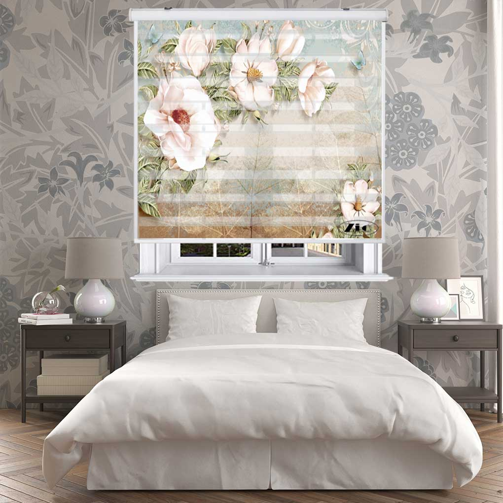 پرده زبرا زیو کد P6061 سایز 150x150 سانتی متر