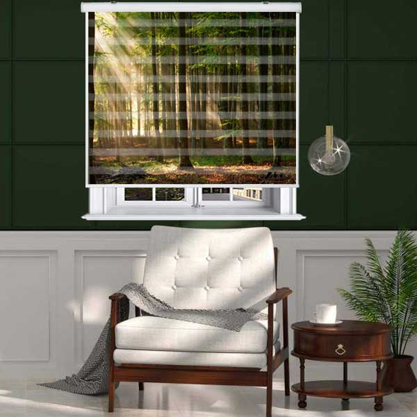 پرده زبرا زیو مدل L5024 سایز 200x150 سانتی متر