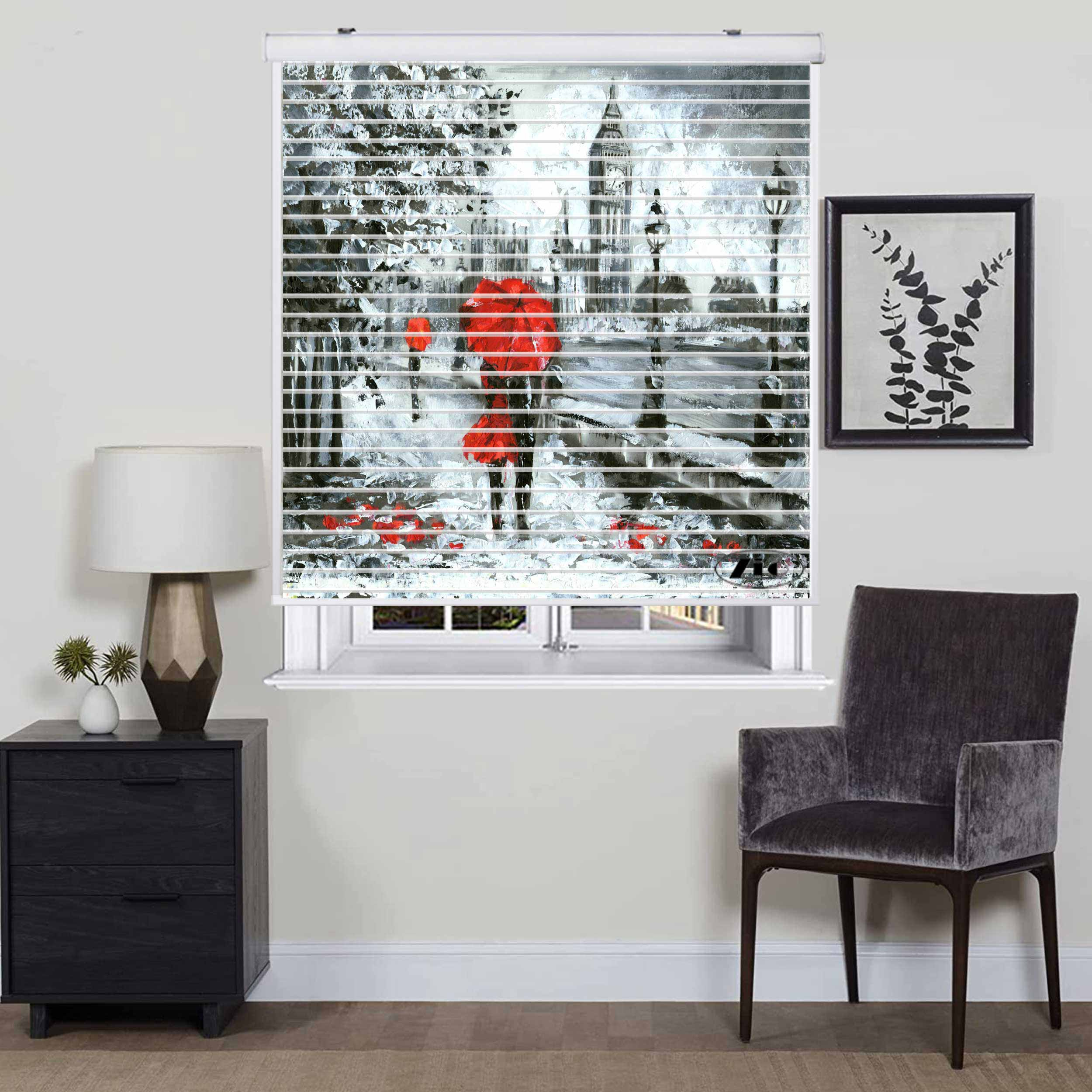 پرده زبرا زیو مدل P-6036 سایز 150x150 سانتی متر
