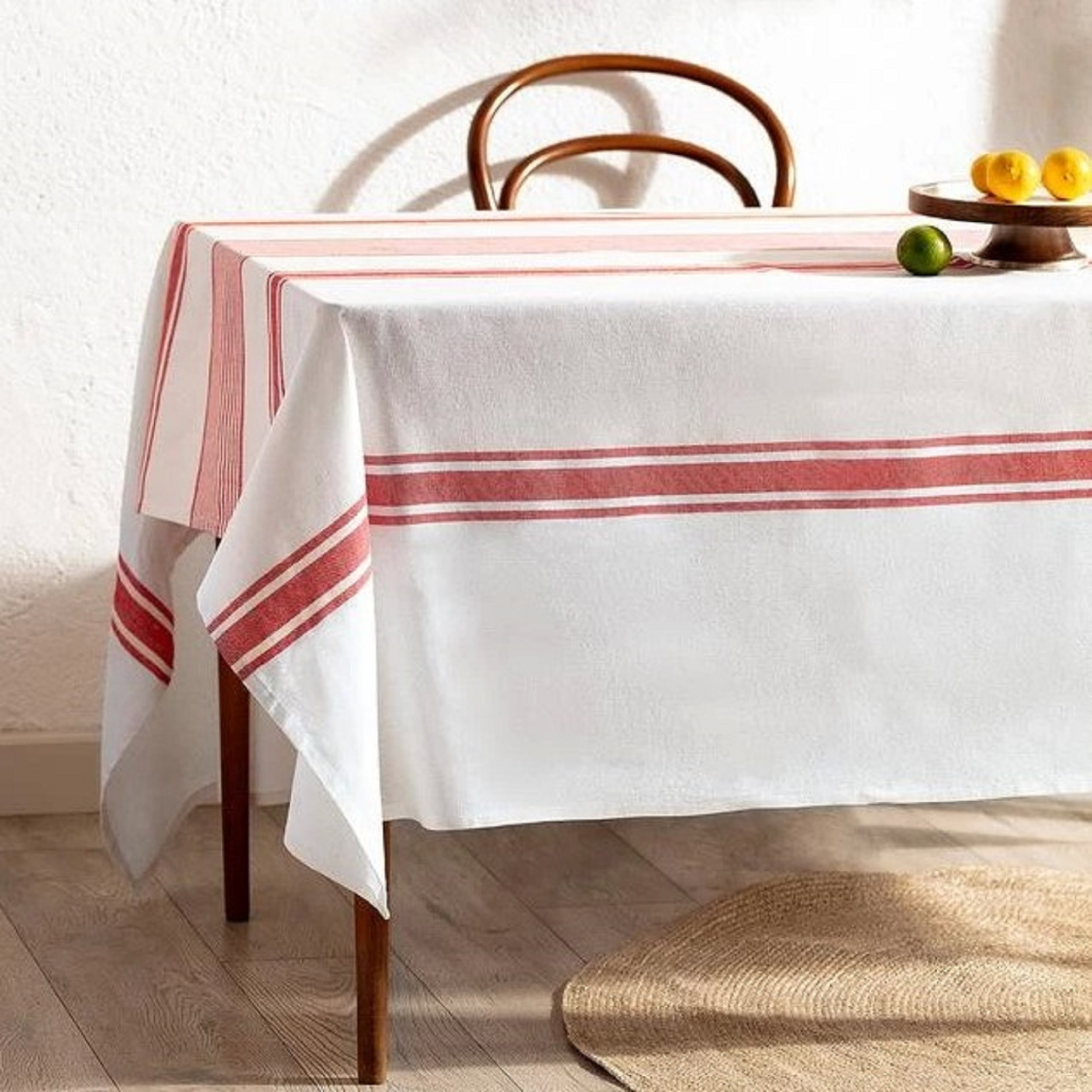 رومیزی مادام کوکو مدل Andre Ekru-Kirmizi