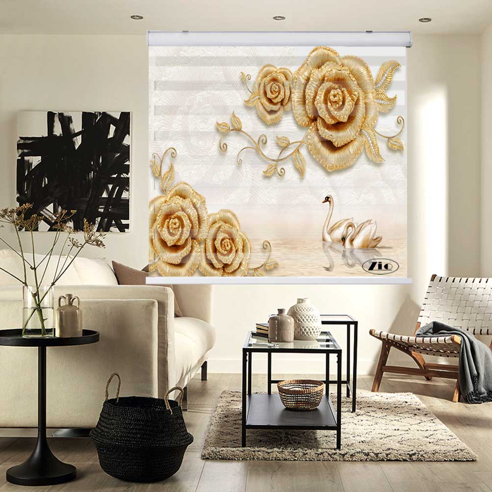 پرده زبرا زیو کد 3D1281 سایز 150x200 سانتی متر