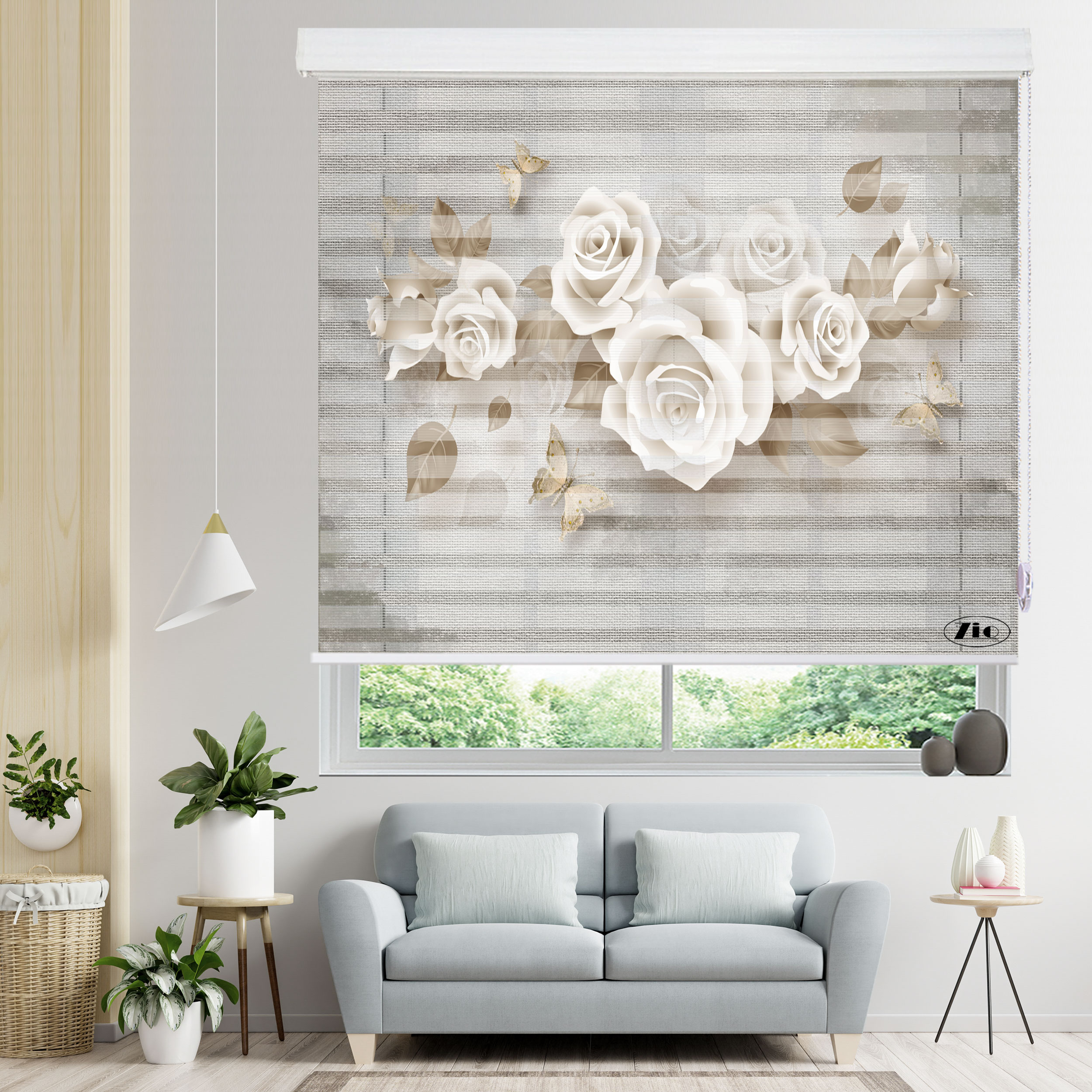 پرده زبرا زیو مدل 3D-1031 سایز 100x150 سانتی متر