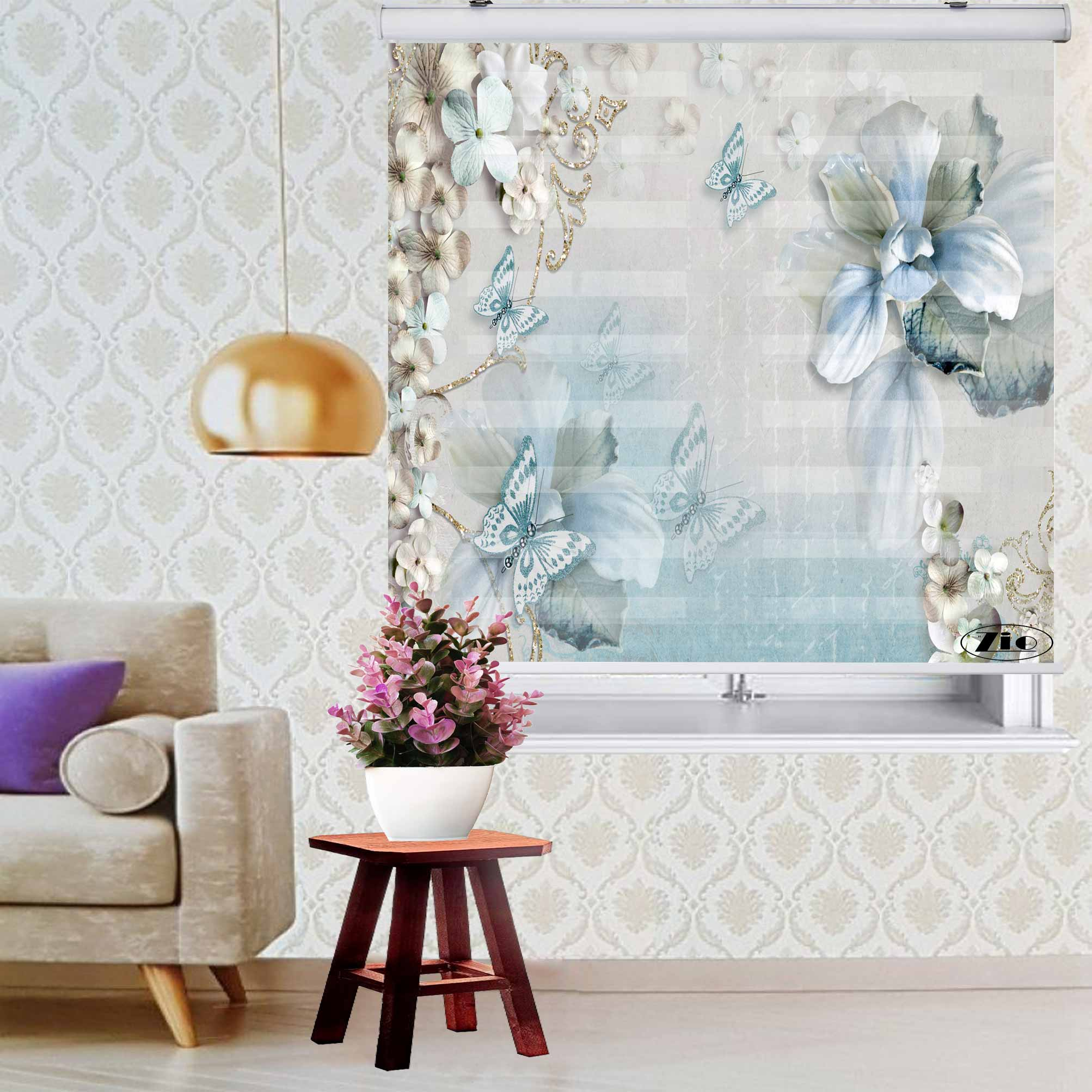 پرده زبرا زیو کد 3D1040 سایز 150x200 سانتی متر