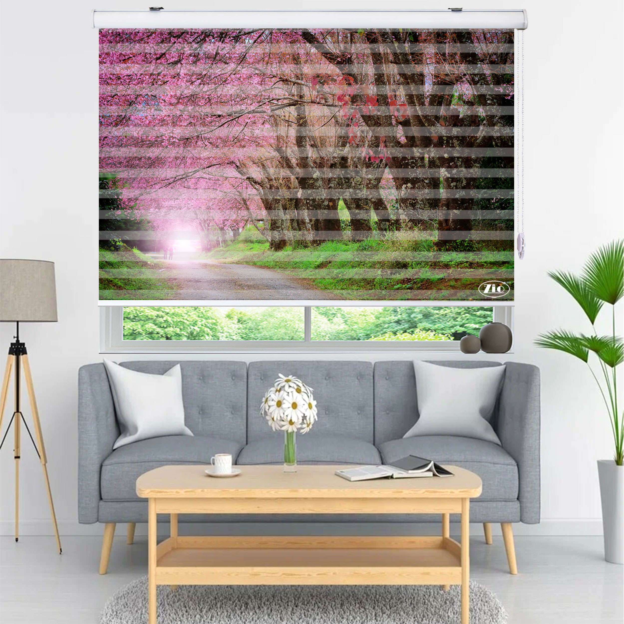 پرده زبرا زیو مدل L5035سایز 100x280 سانتی متر