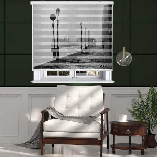 پرده زبرا زیو کد P6038 سایز 150X150 سانتی متر