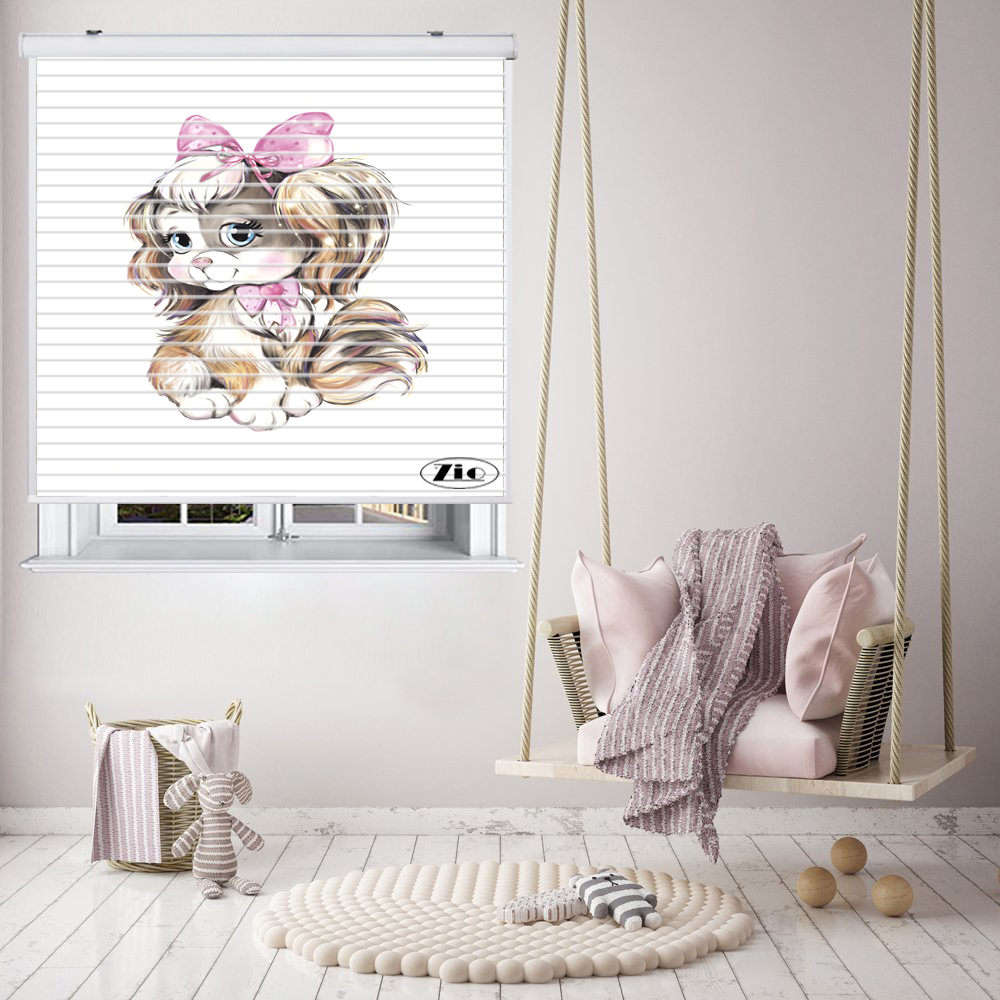 پرده زبرا زیو مدل سیلوئت K3019 سایز 150x150 سانتی متر