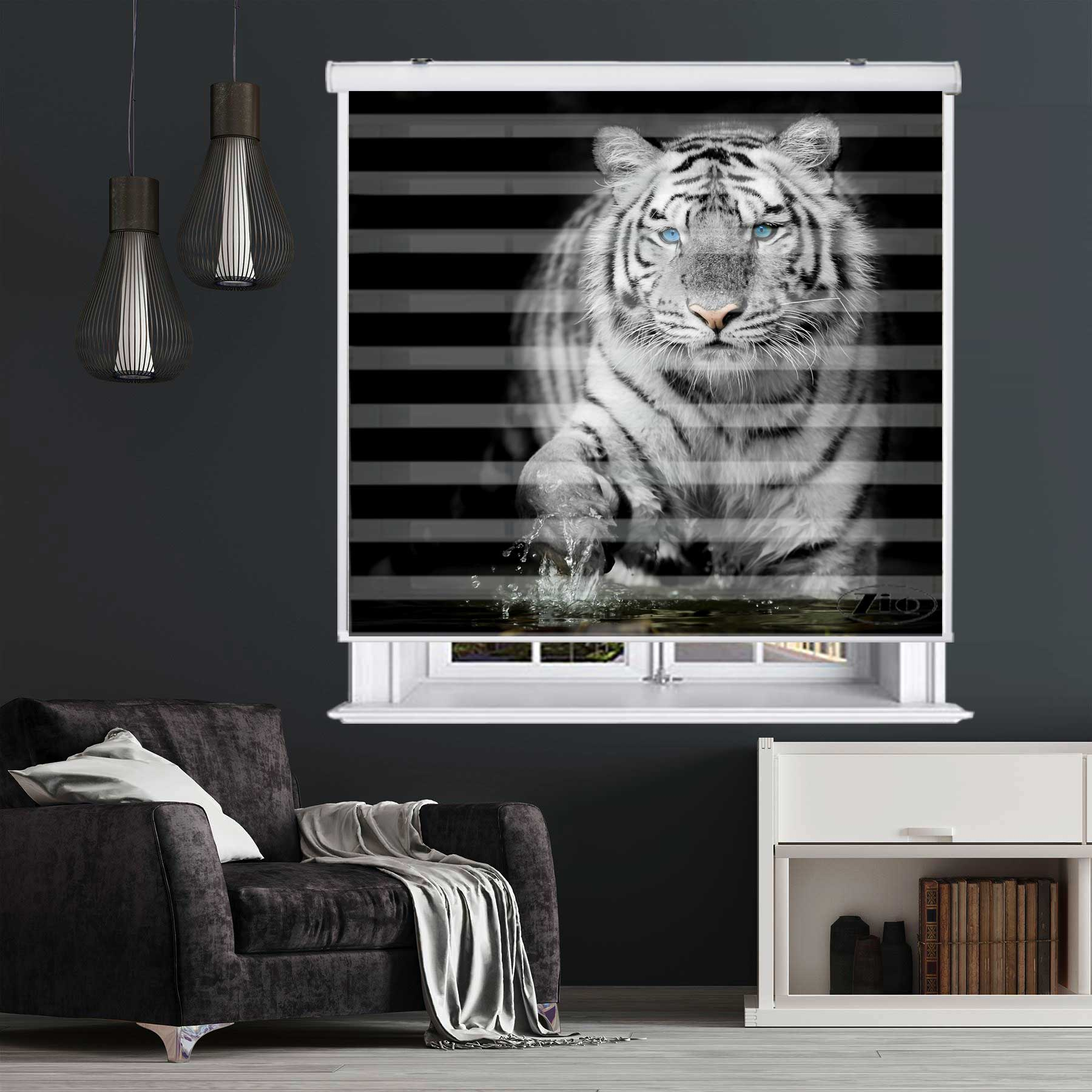 پرده زبرا زیو کد OA7058 سایز 150x150 سانتی متر