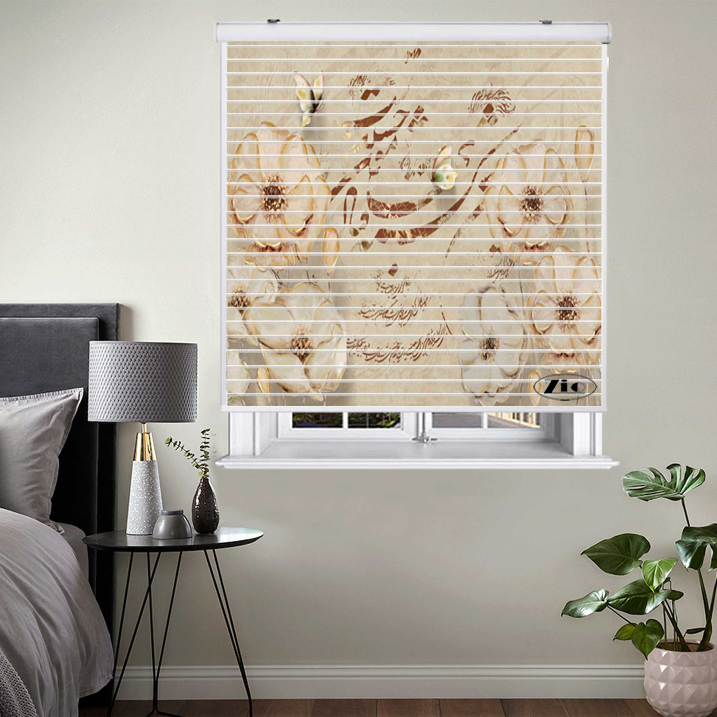 پرده زبرا زیو مدل OI 7071 سایز 150x150 سانتی متر