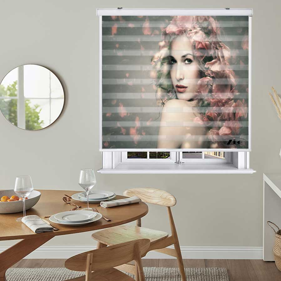 پرده زبرا کد W4026 سایز 150X150 سانتی متر