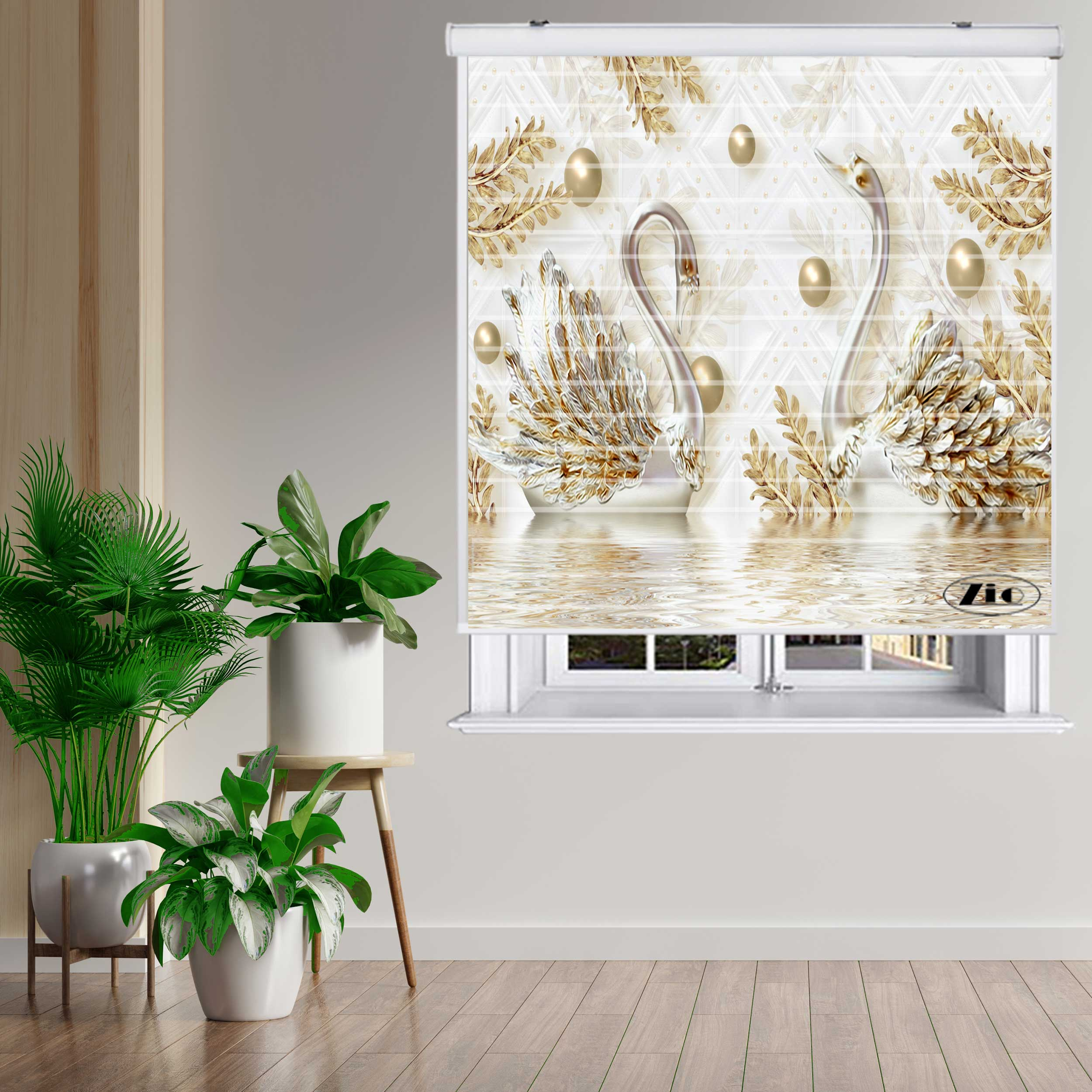 پرده زبرا مدل 3D1004 سایز 150x150 سانتی متر
