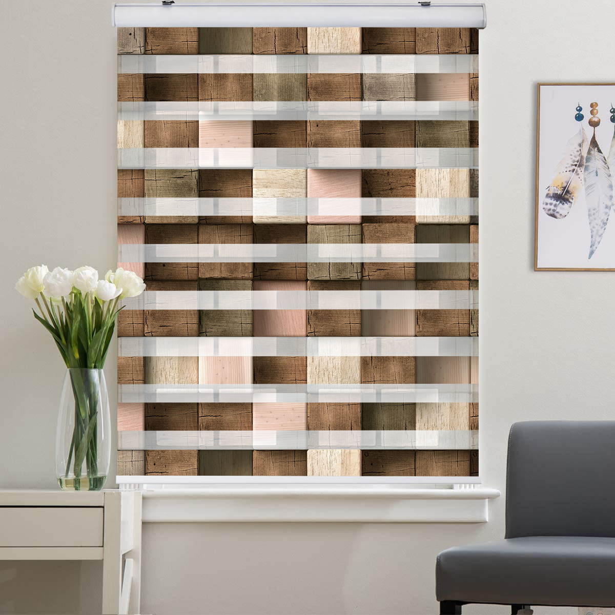پرده زبرا زیو کد 3D092 سایز 200 × 170 سانتی‌ متر
