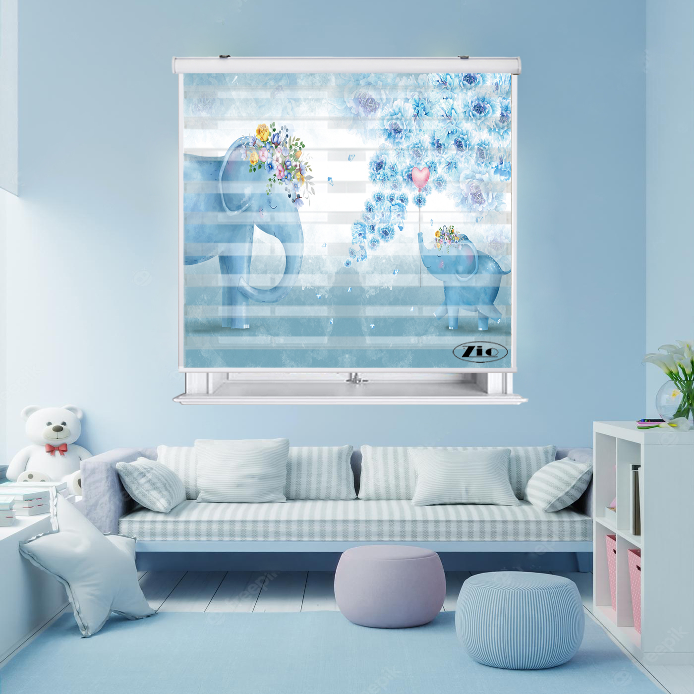 پرده زبرا زیو مدل K3092 سایز 150x200 سانتی متر