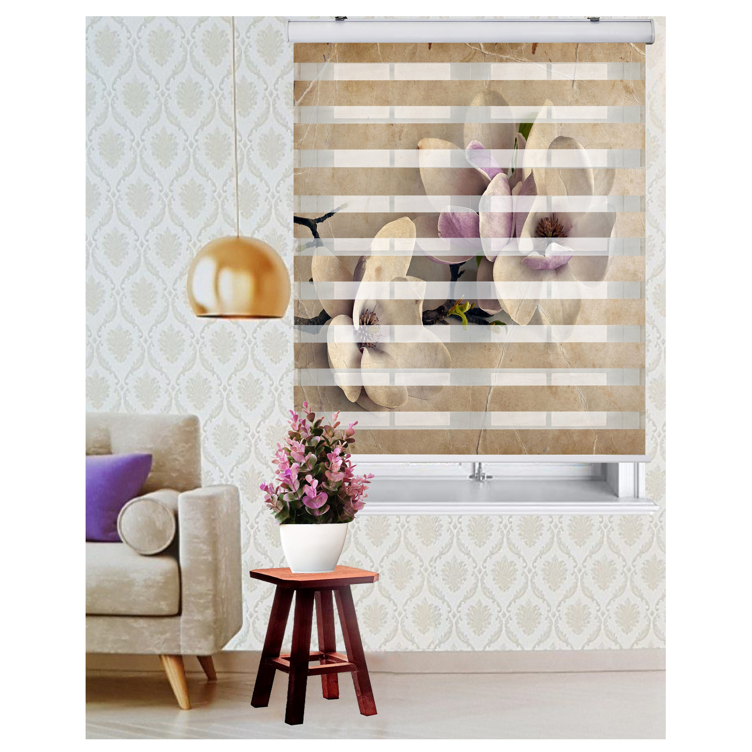 پرده زبرا زیو کد 3D074 سایز 200 × 160 سانتی‌ متر