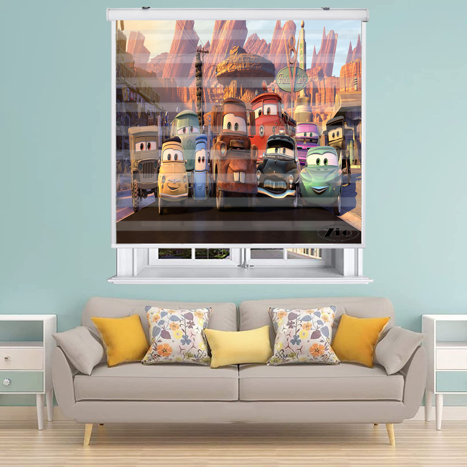 پرده زبرا زیو کد K3030 سایز 150X150 سانتی متر